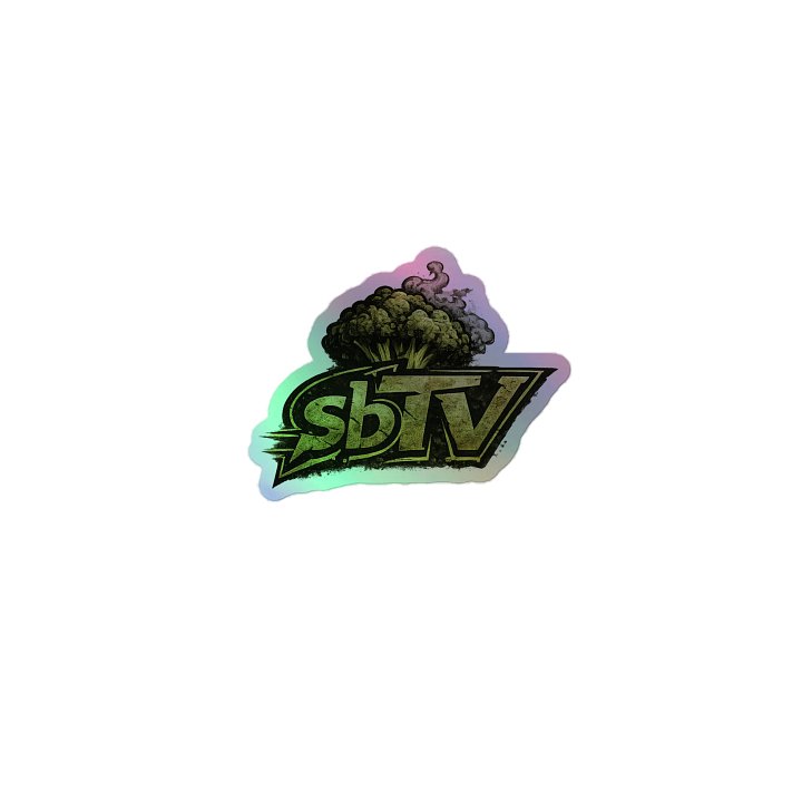 holographic sbTV stickers product image (1)
