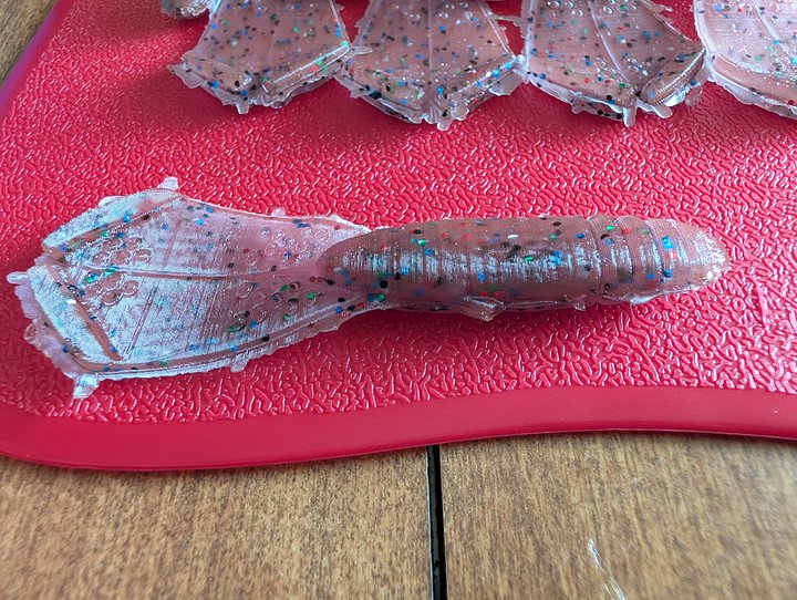 3.5" torpedo craw / grape jelly product image (2)