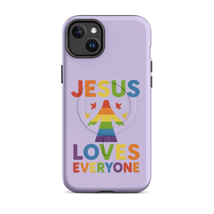Rainbow Jesus Loves Everyone iPhone Case product image (18)