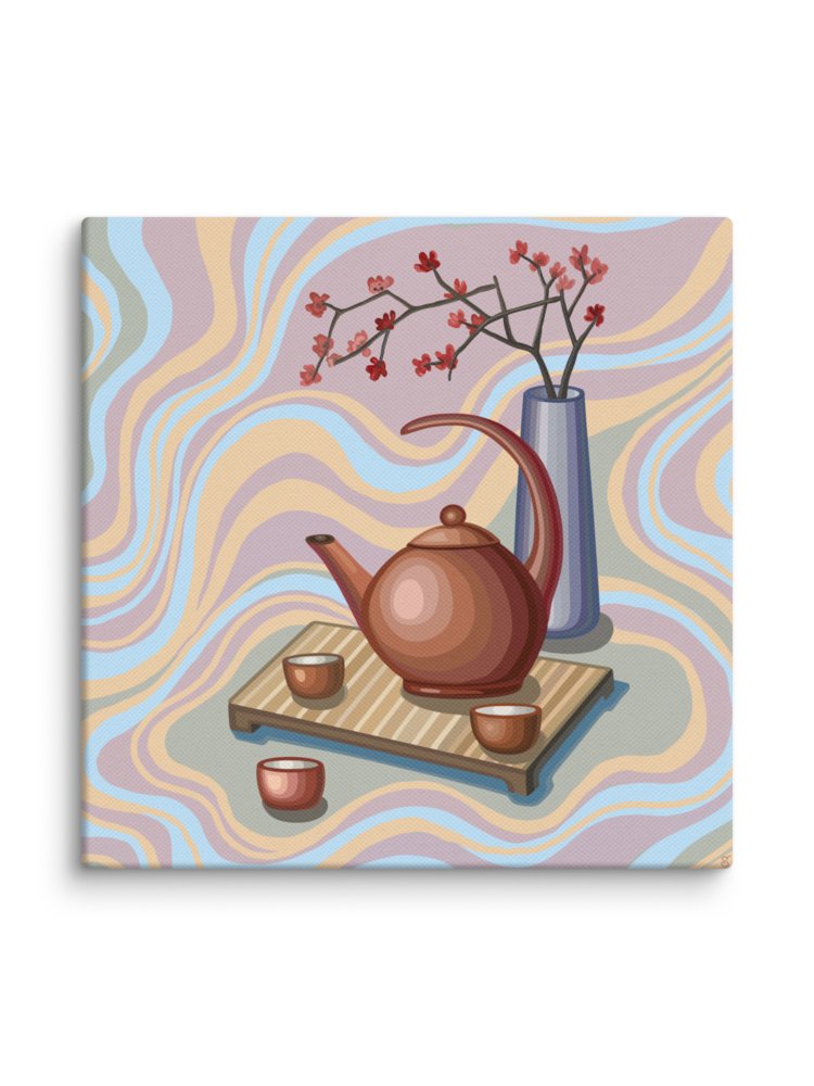 Pastel Teatime Canvas Art - Coffee Shop No. 11 product image (139)