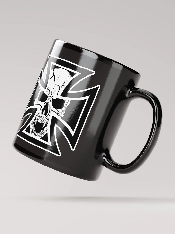 Maltese cross and skull cup product image (3)