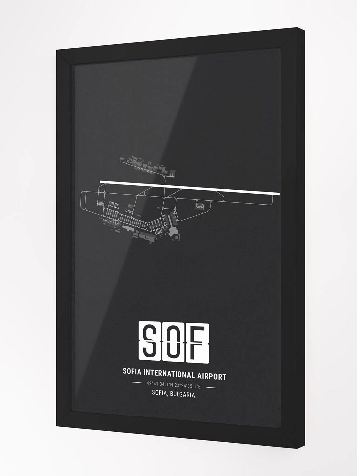 Framed Airport SOF Premium Map On Matt Paper product image (2)