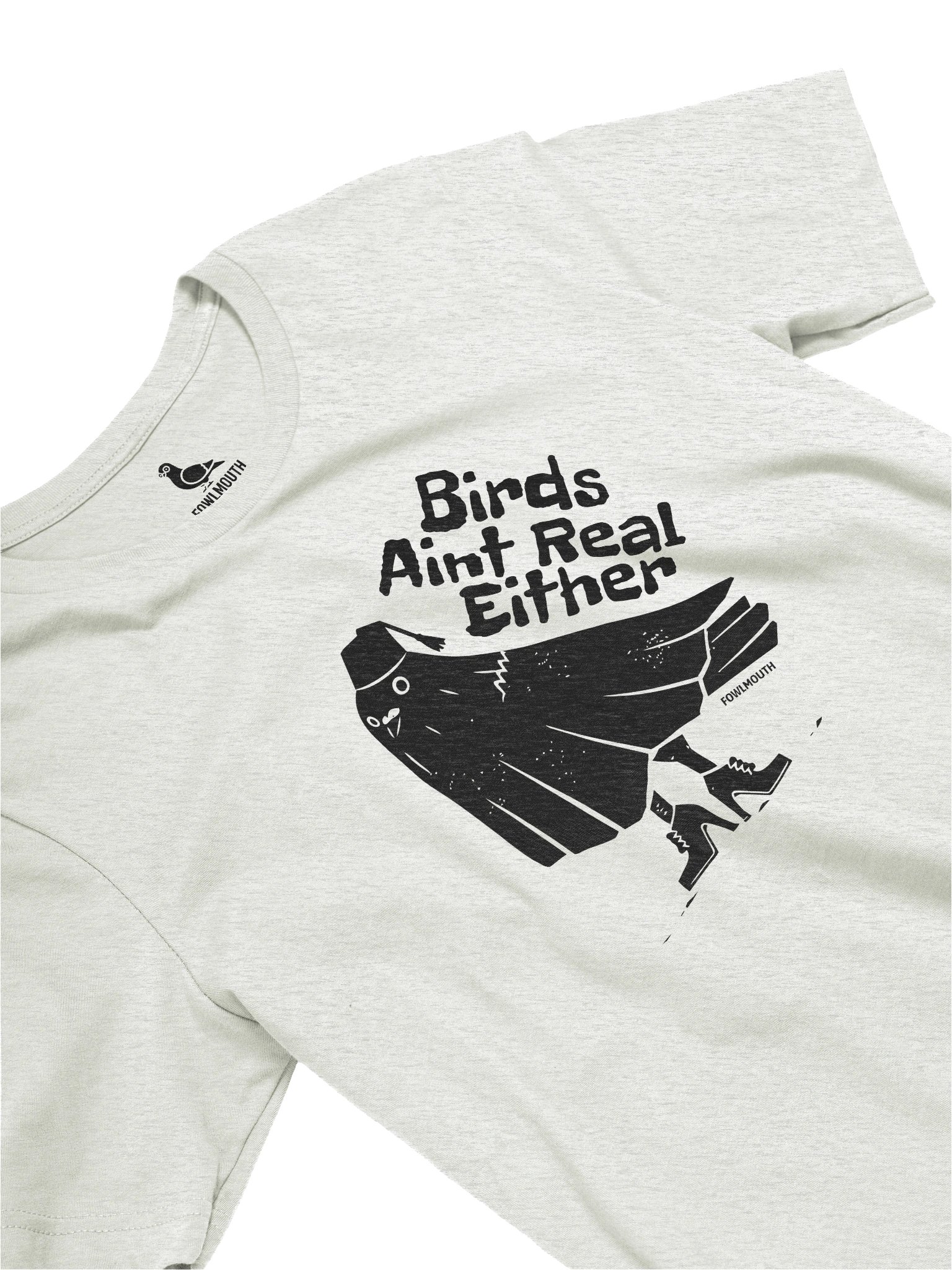 Fowlmouth Birds Aint Real Either Pigeon Supersoft T-shirt product image (3)