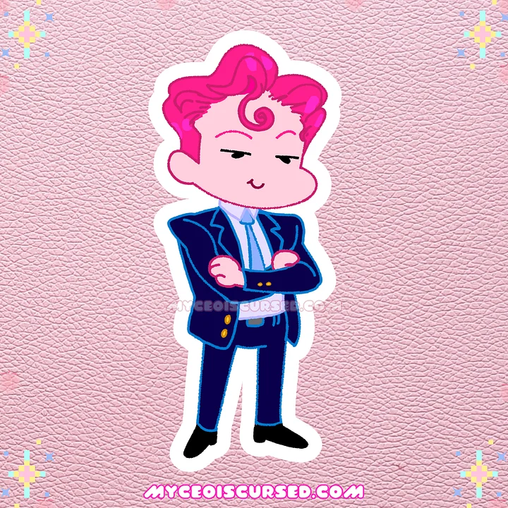 Cursed CEO - Glossy Sticker 💗 product image (1)