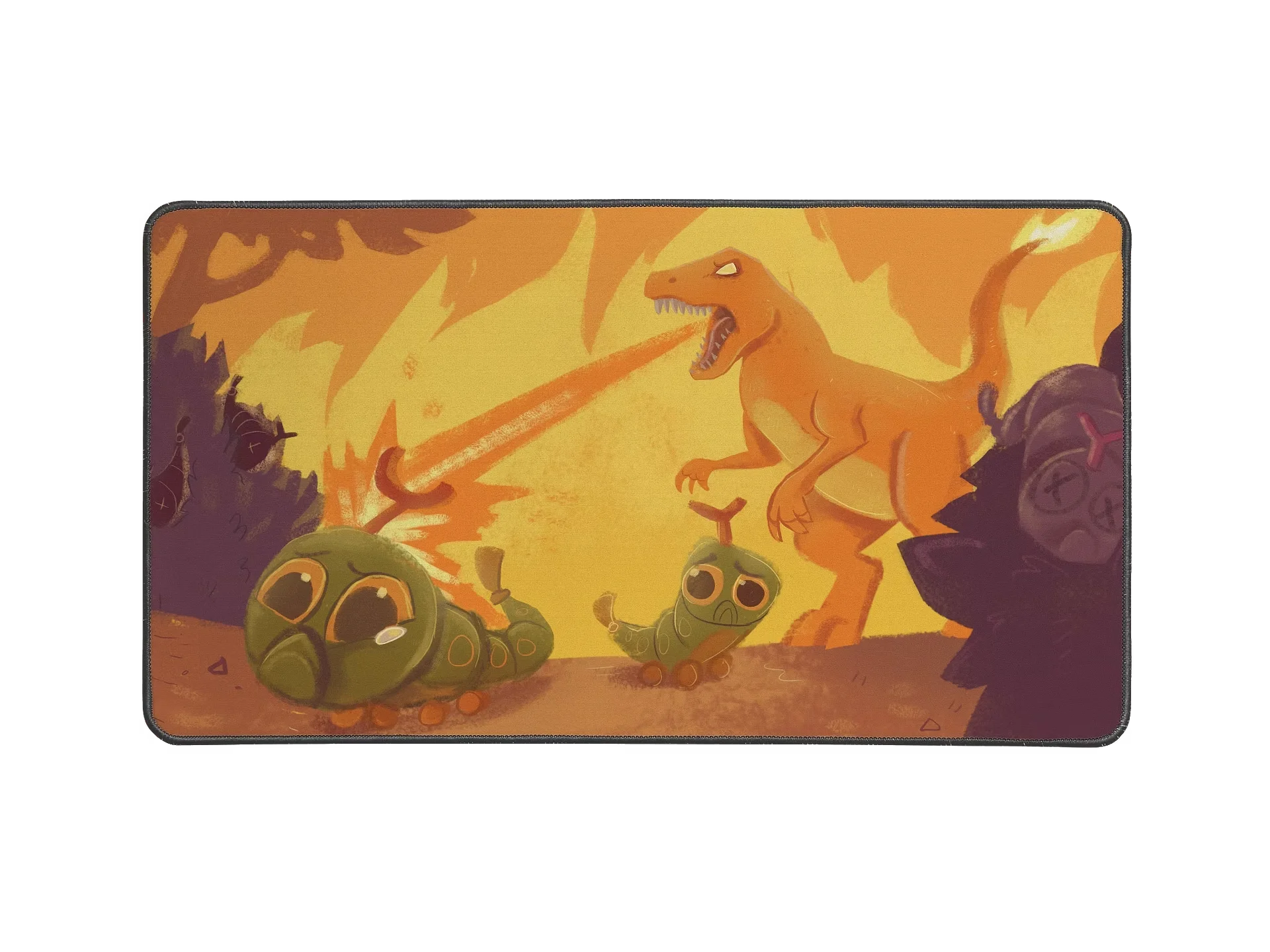 "Lizard's Destruction" - Desk Mat product image (1)