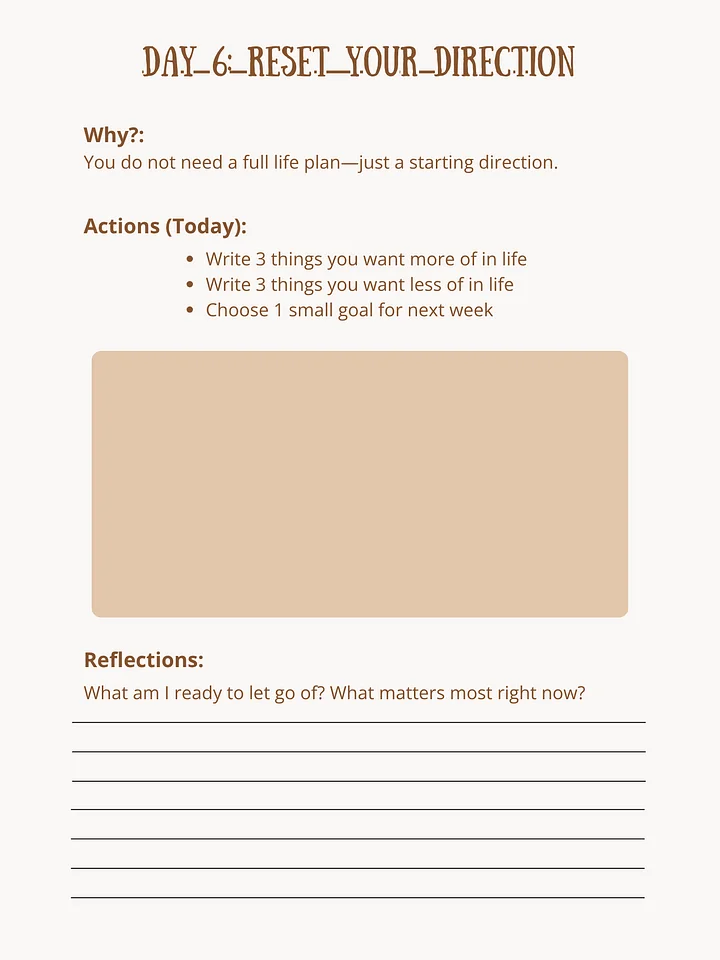 7-Day Life Reset: For When You Feel Stuck, Unmotivated, or Behind product image (2)