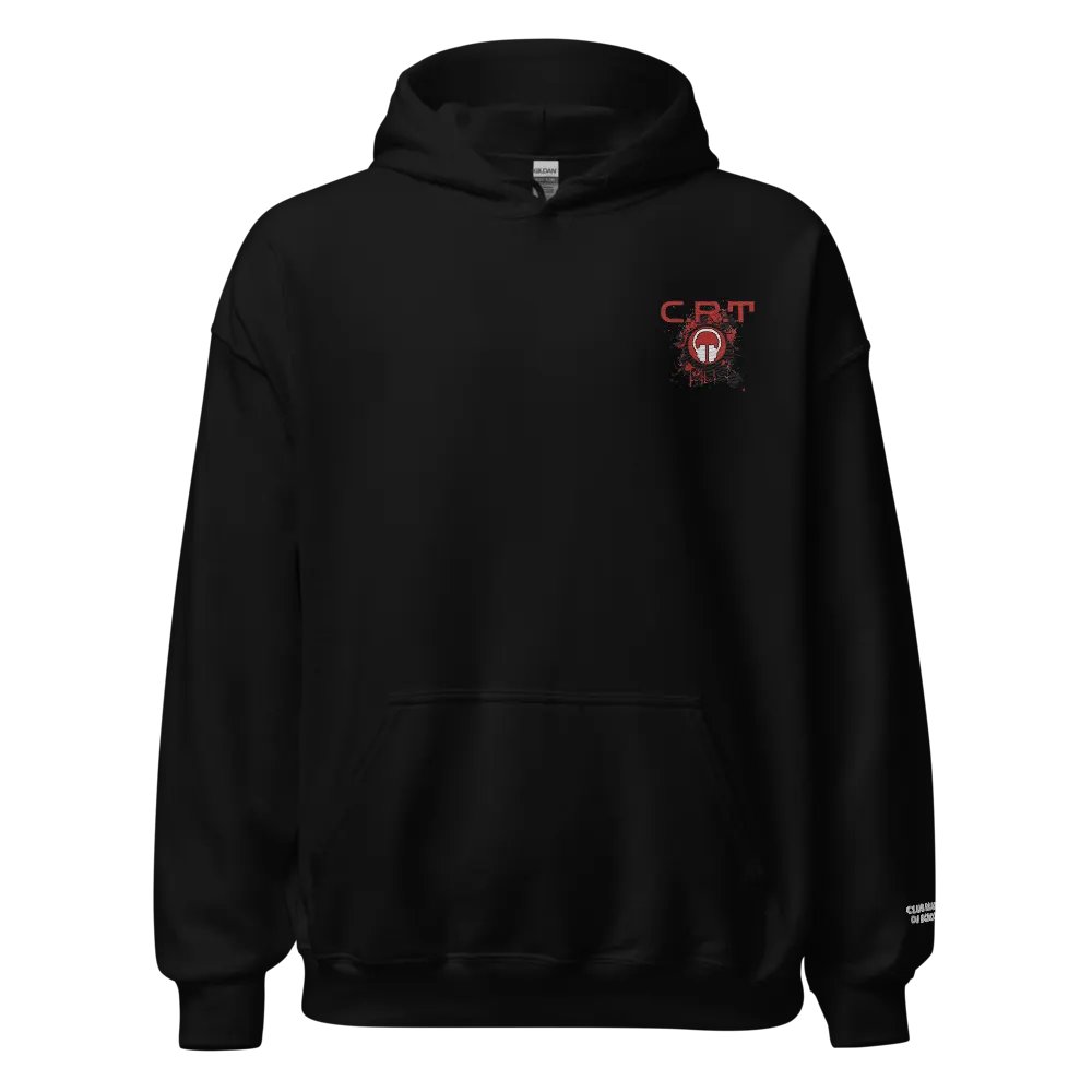 CRT Paint Splatter Headphones Embroidered Gildan® Classic Hoodie product image (1)