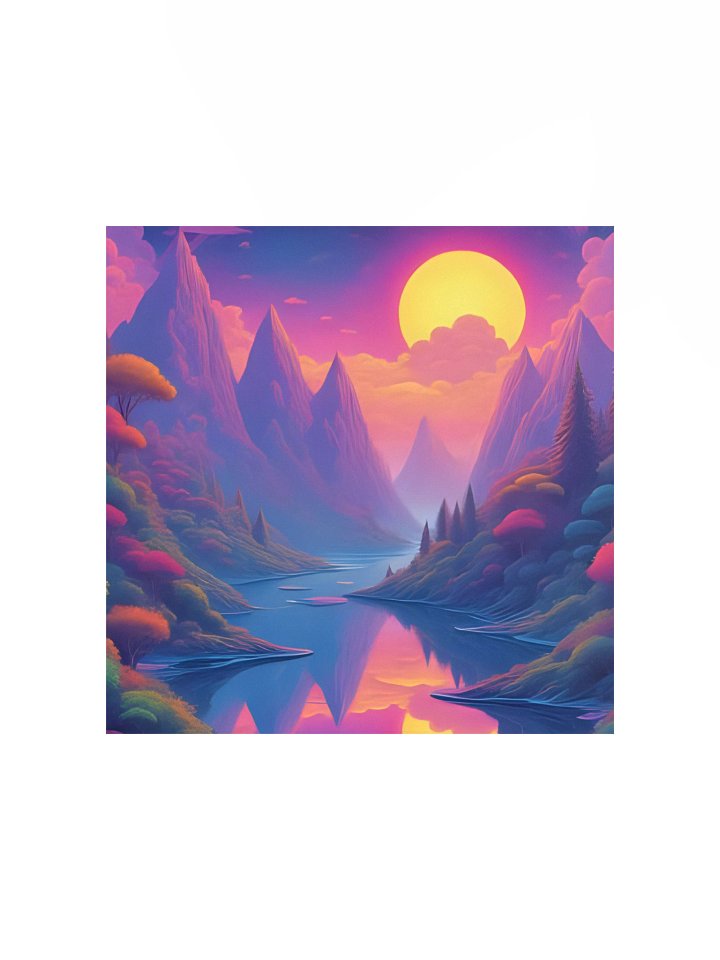 Surreal Sunset Valley Poster product image (2)