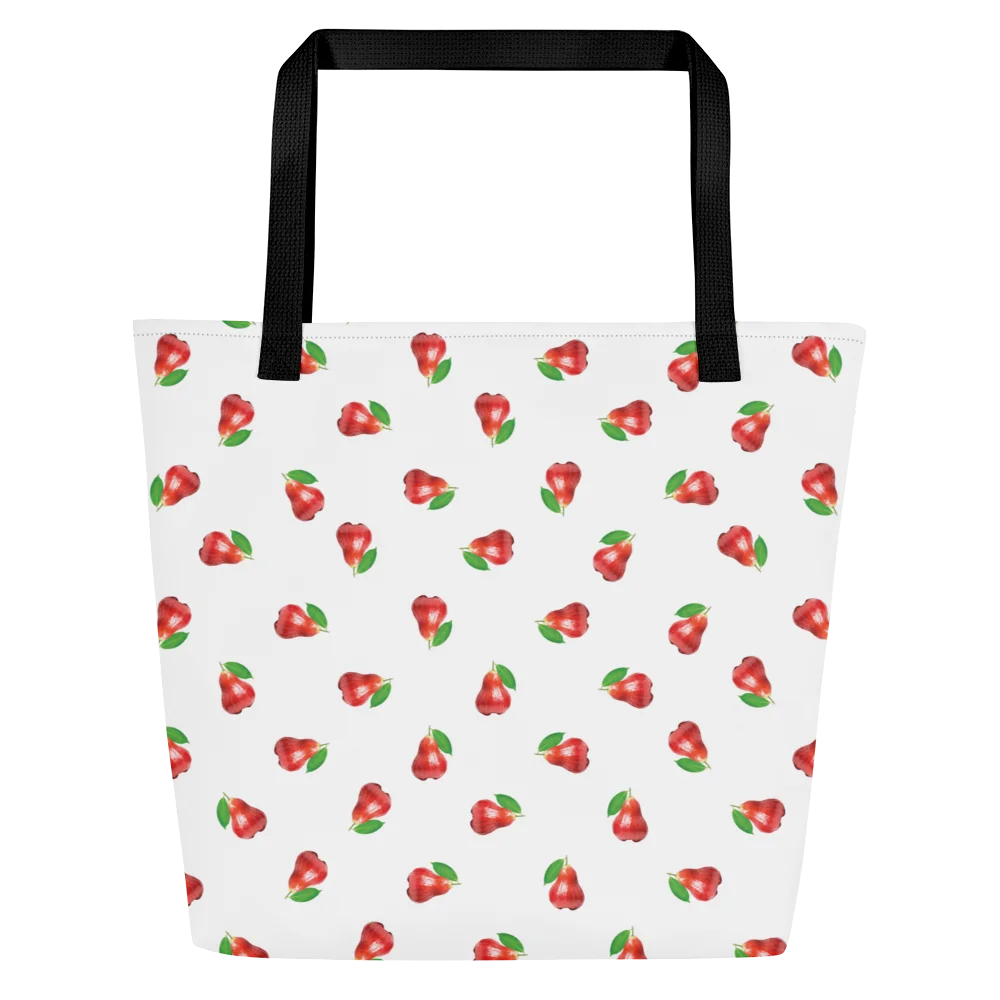 CaribbeanApples Otaheite Fruit Print | Large Tote Bag w/ Pocket product image (1)