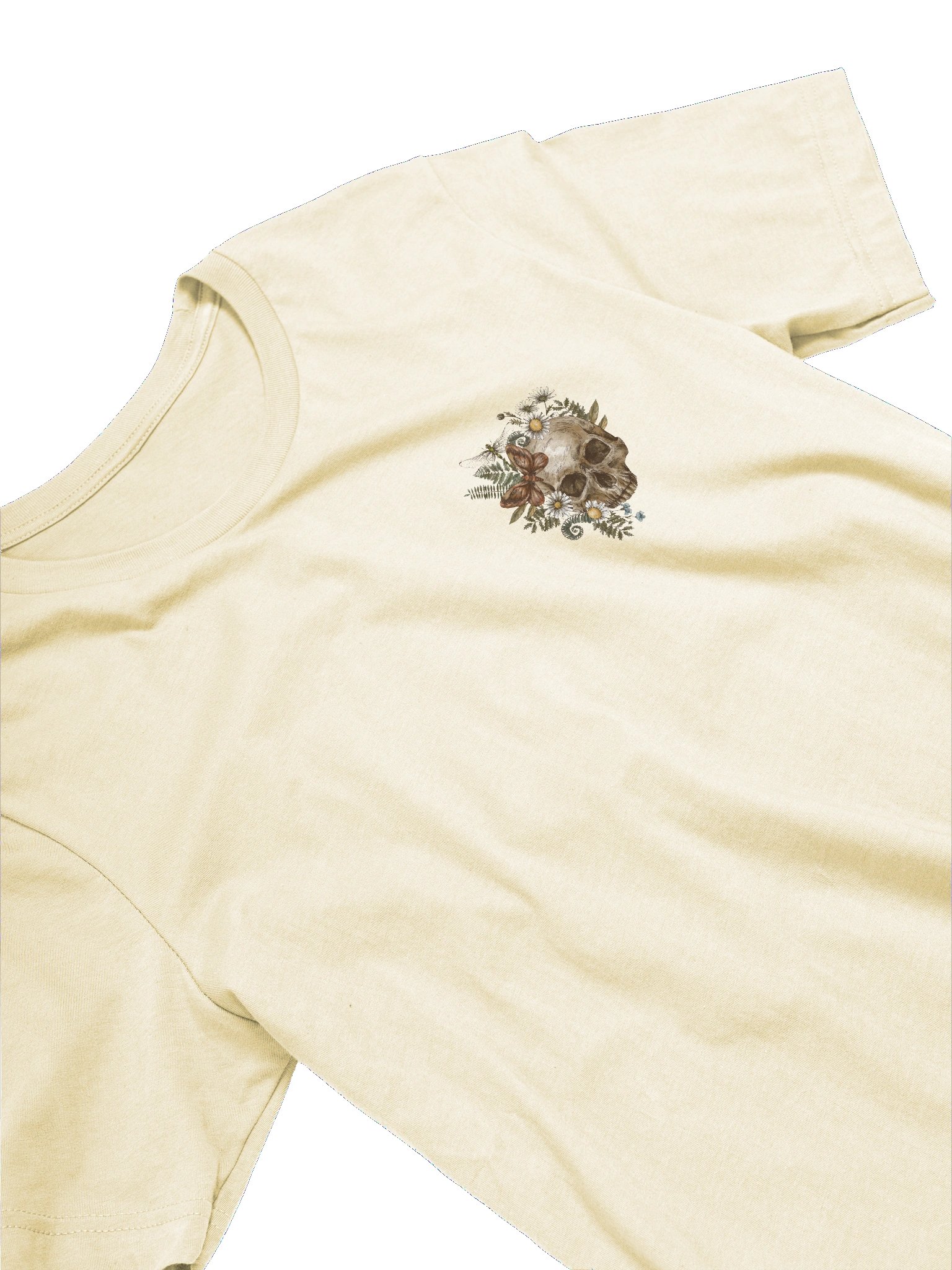 Savannah Snake Oil Vintage Botanical Skull T-Shirt (Natural) product image (3)