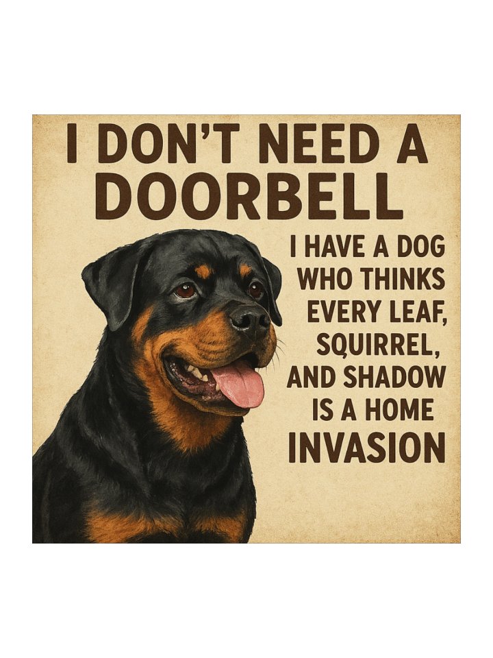 Rottweiler Doorbell Stickers product image (2)