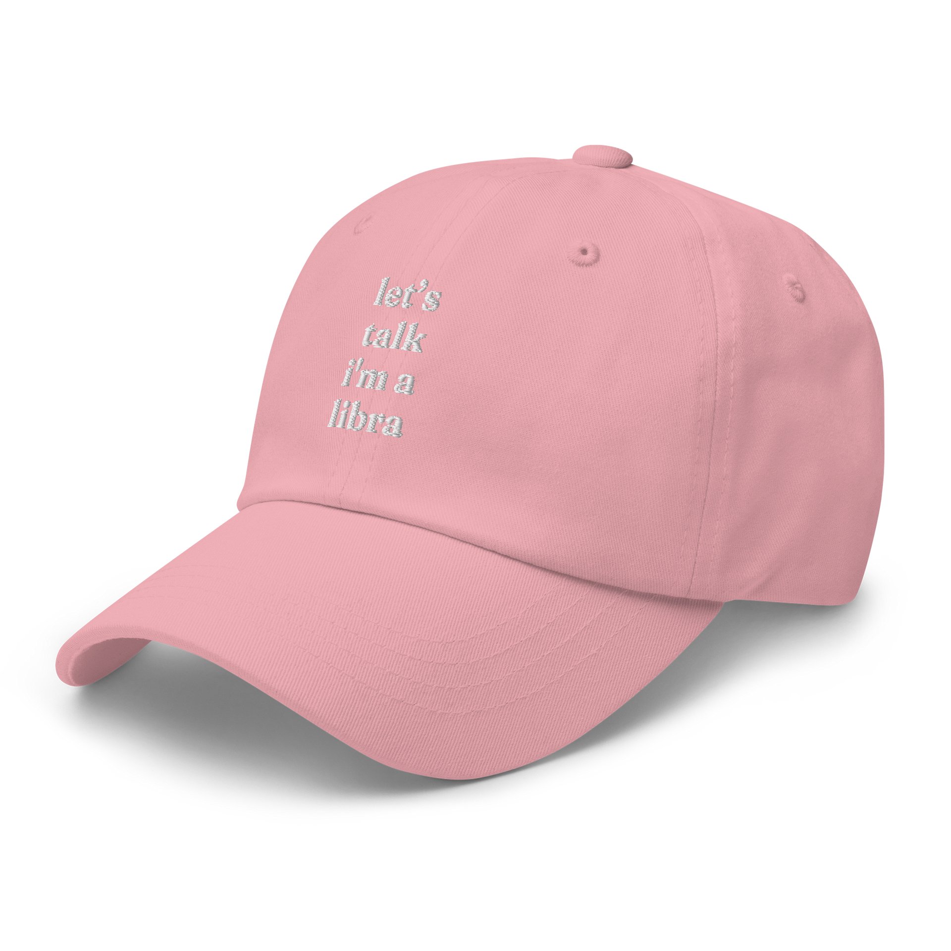 let’s talk libra embroidered cap product image (5)