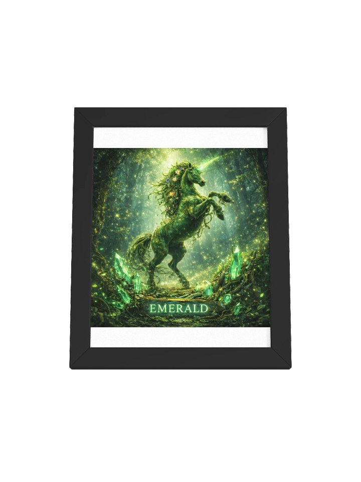 Emerald Unicorn Framed Poster product image (97)