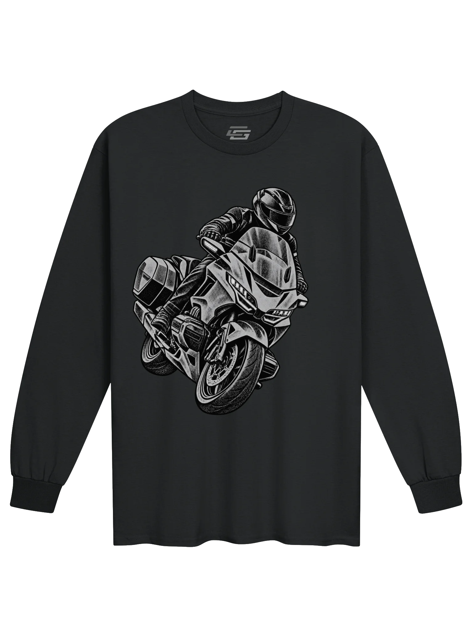 Leaning Goldwing Bagger Long Sleeve Tee product image (1)