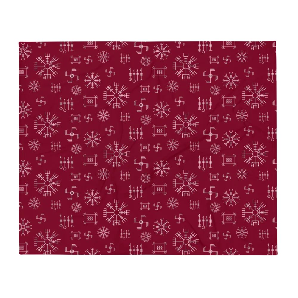 Icelandic Magical Staves Throw Blanket product image (1)