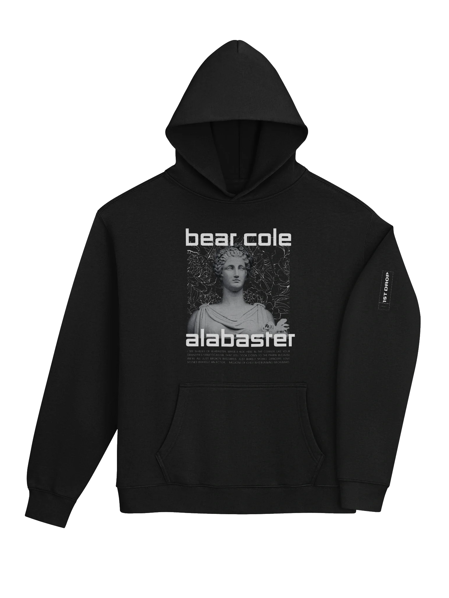 Bear Cole Alabaster Statue Unisex Hoodie