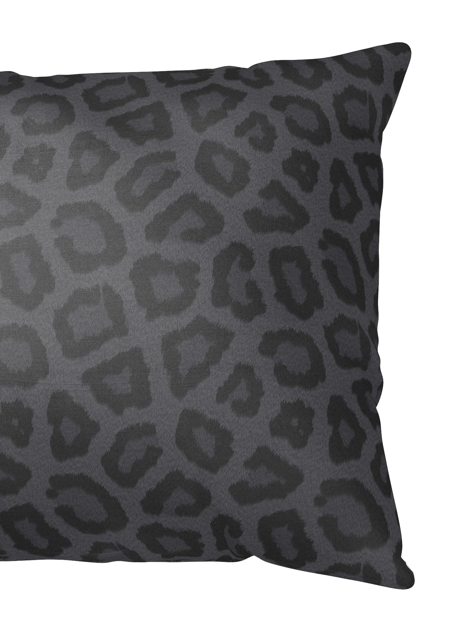 Elegant Black Leopard Print Throw Pillow for Home Decor product image (2)