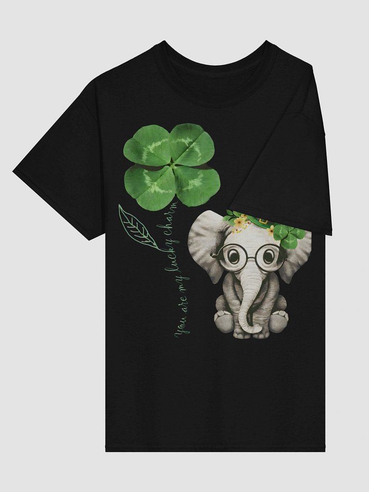 You Are My Lucky Charm Cute St. Patrick's Day Baby Elephant T-Shirt product image (2)