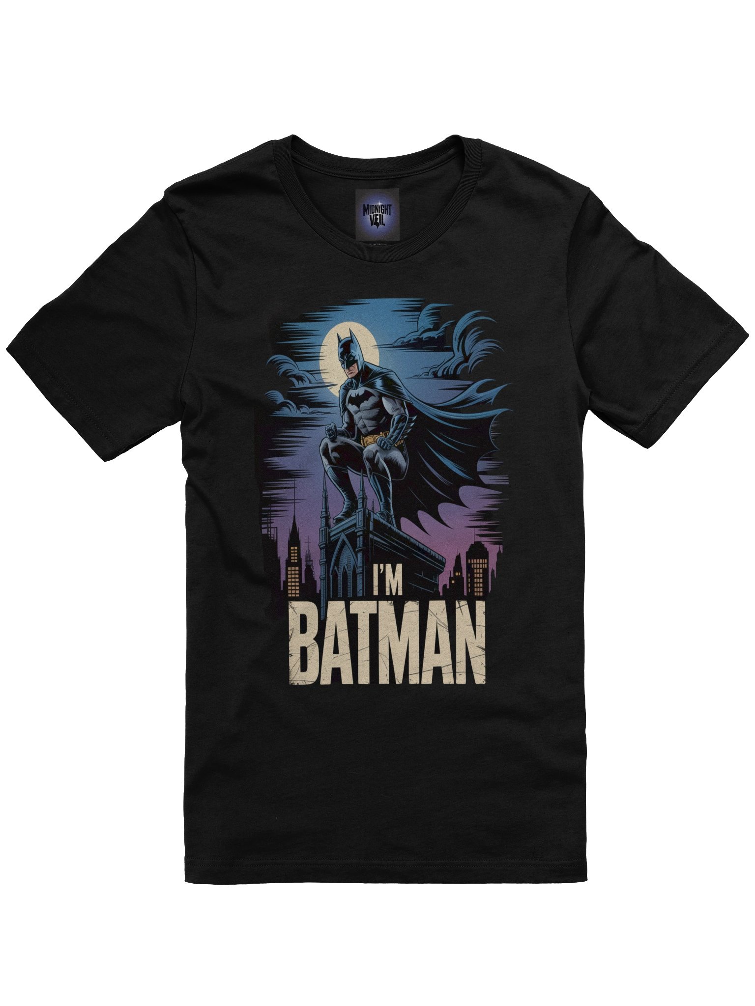 Midnight Sentinel: I'm Batman Perched Guardian T-Shirt product image (3)