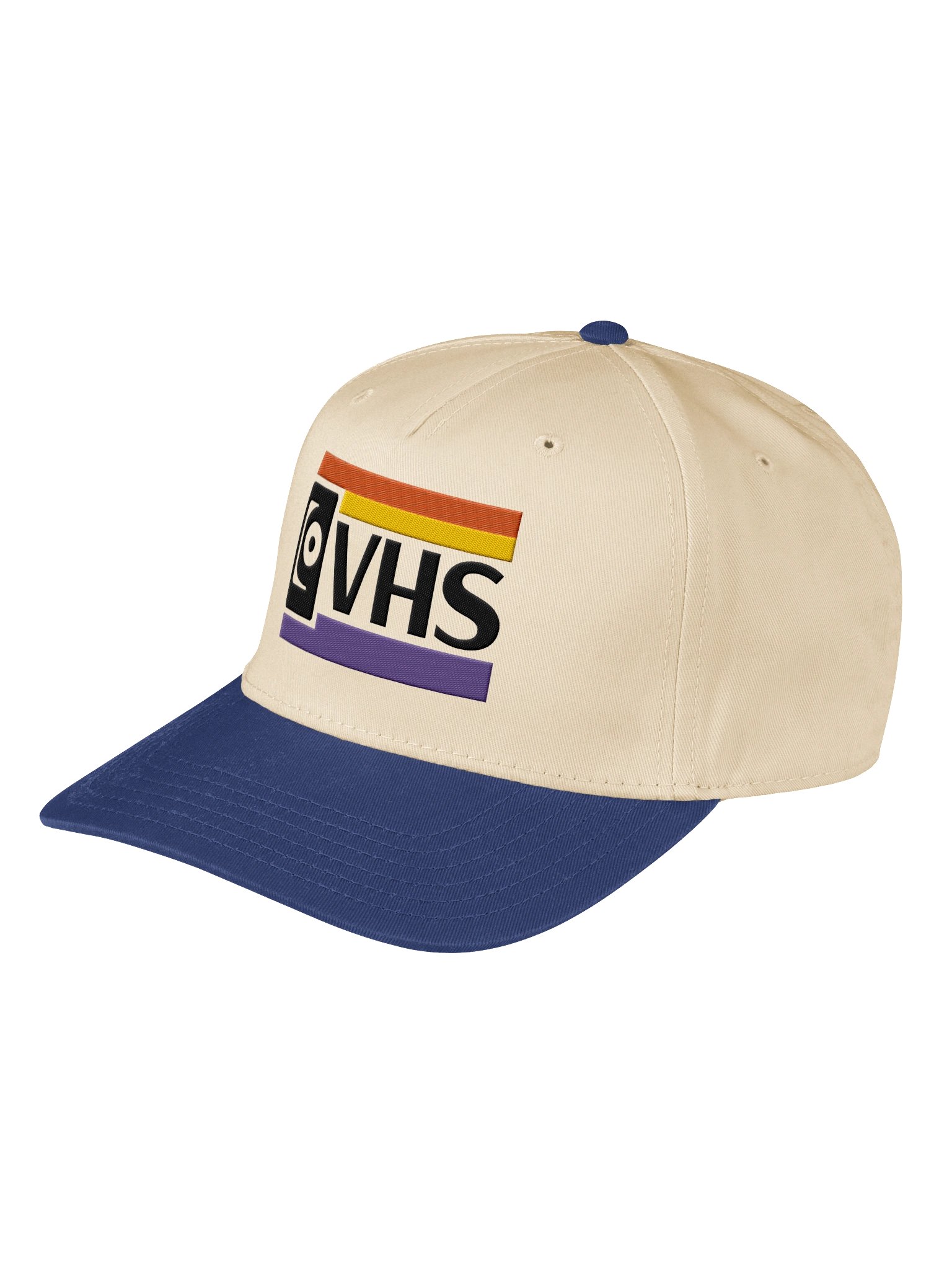 Retro VHS Hat | 90s Vintage Movie Lover Cap | Nostalgic Videotape Gift for Film Fans & Collectors Embroidery 5 Panel Baseball Cap product image (15)