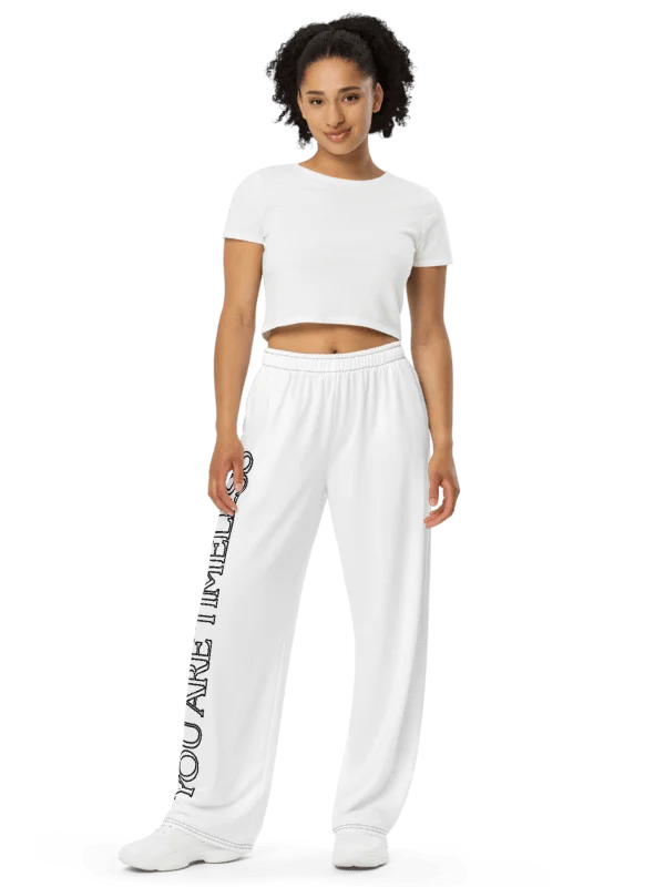 DONT FEEL 50 Pure Bliss RELAXED FIT WIDE LEG PANTS UNISEX product image (7)