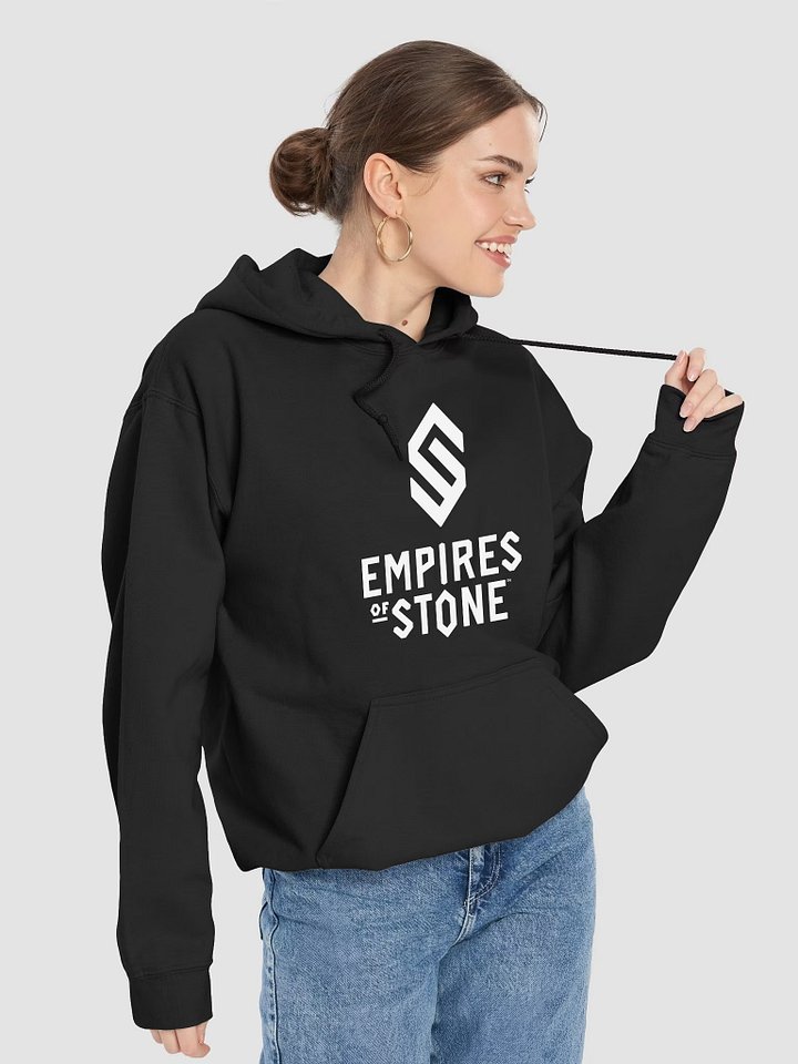 Classic Hoodie unisex Empires of Stone Logotype White product image (1)
