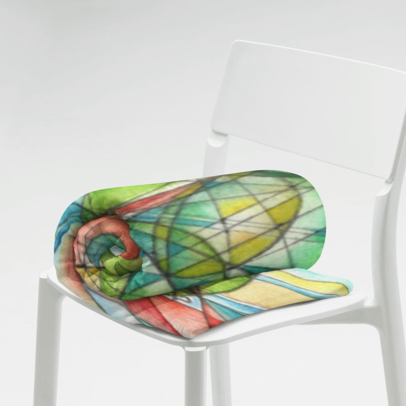 Circles to Circles #4 - Stereographic Projection Mathematical Art Blanket product image (4)