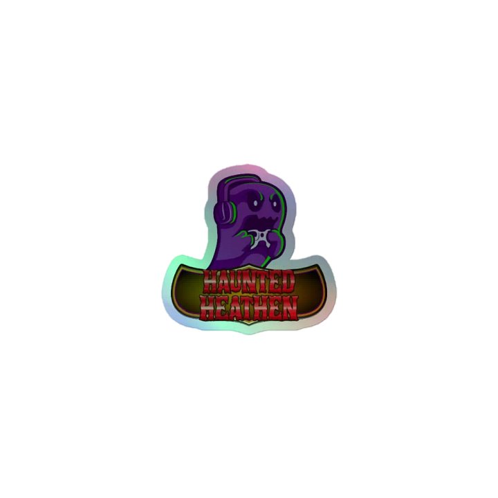 Holo Haunted Logo Stickers product image (1)