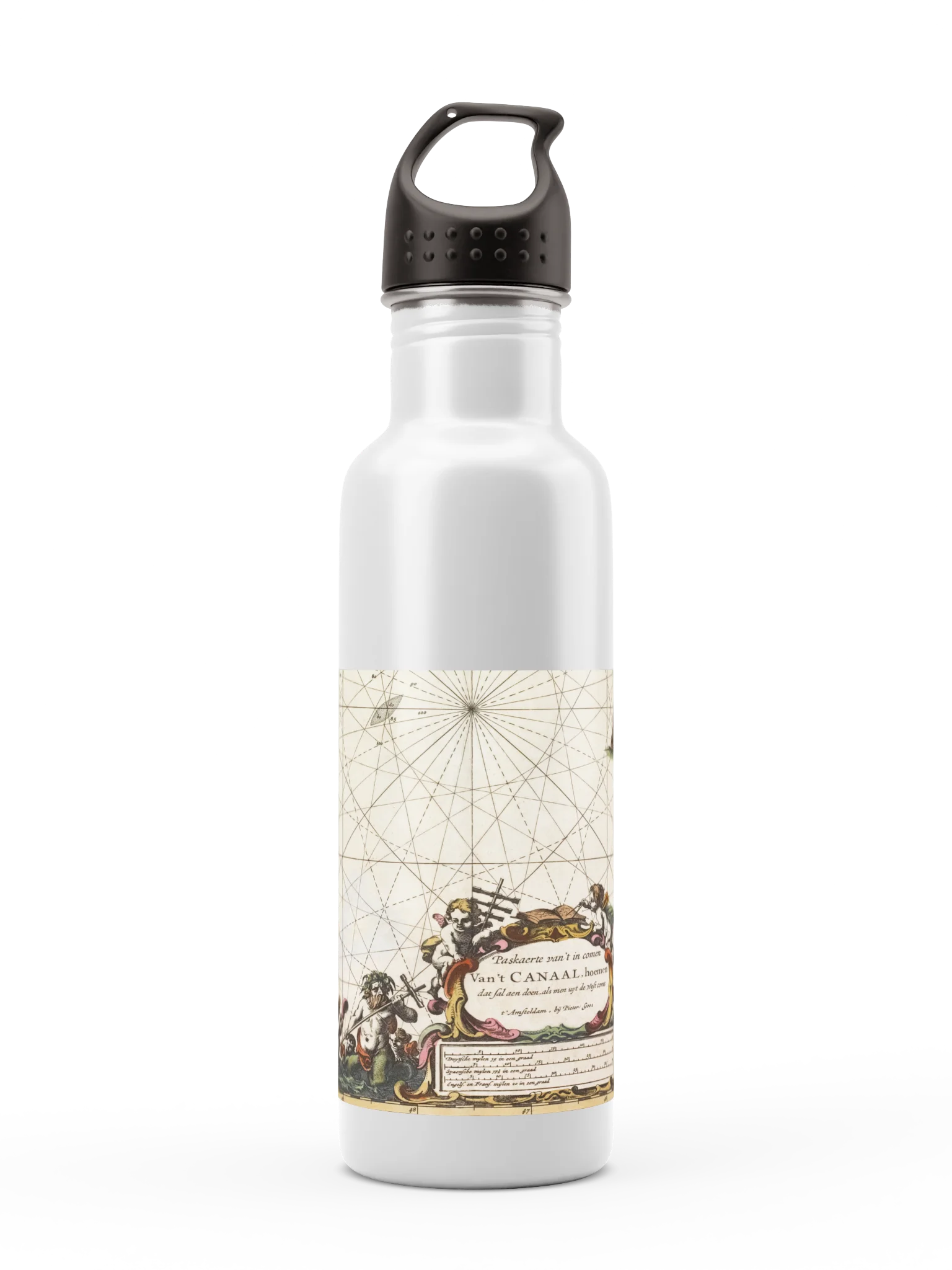 Antique Nautical Map H2Go Bolt Water Bottle product image (1)