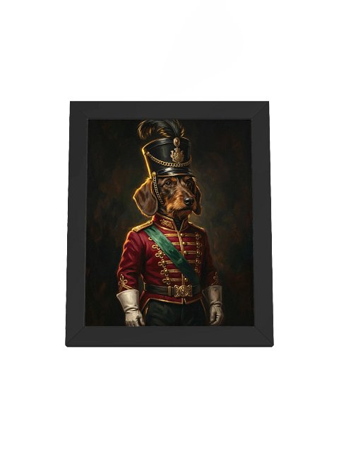 Nutcracker Dachshund Framed Poster