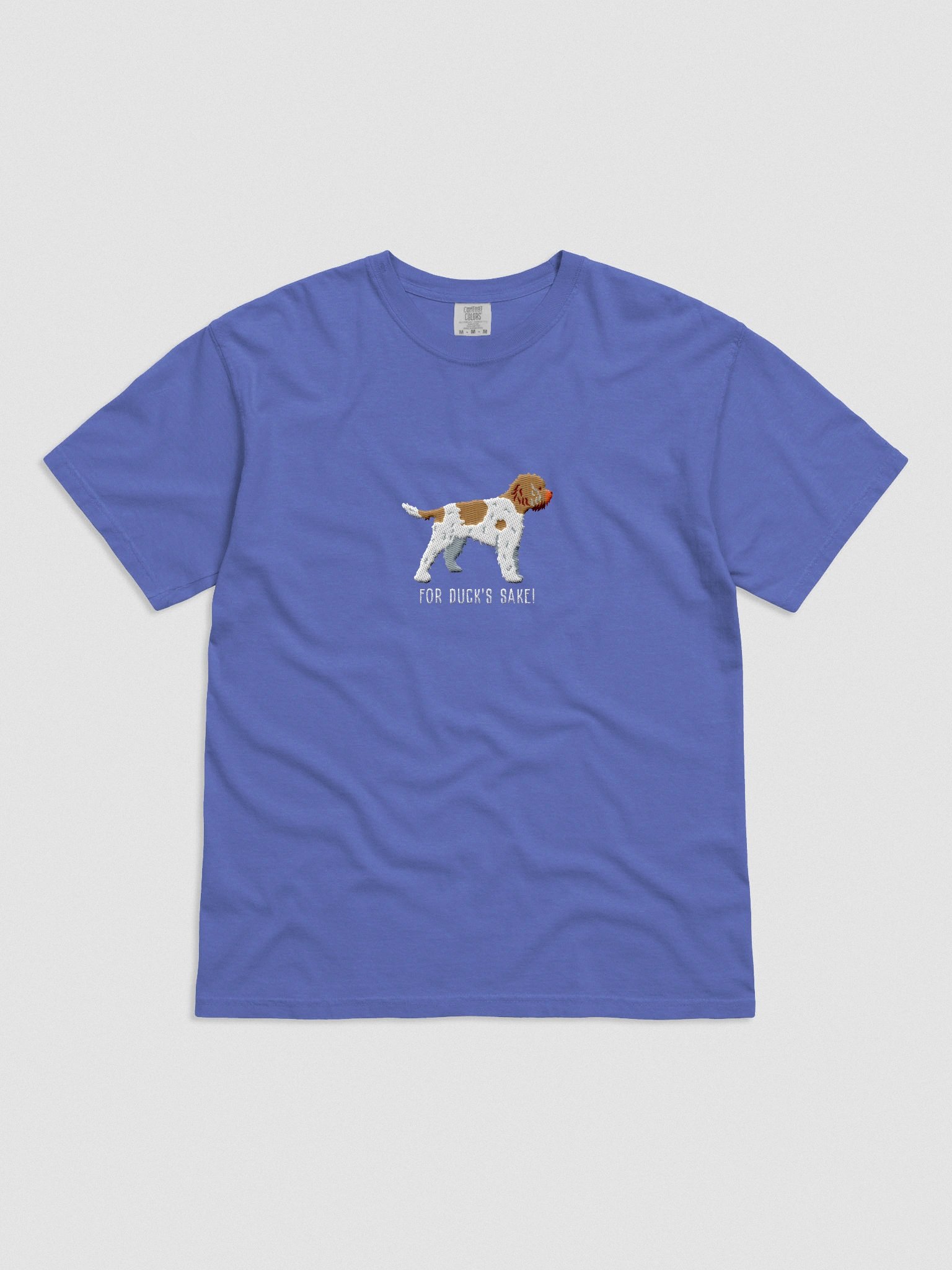 For Duck's Sake! T-Shirt(Embroidered) of a Lagotto Romagnolo(Brown & White) product image (4)