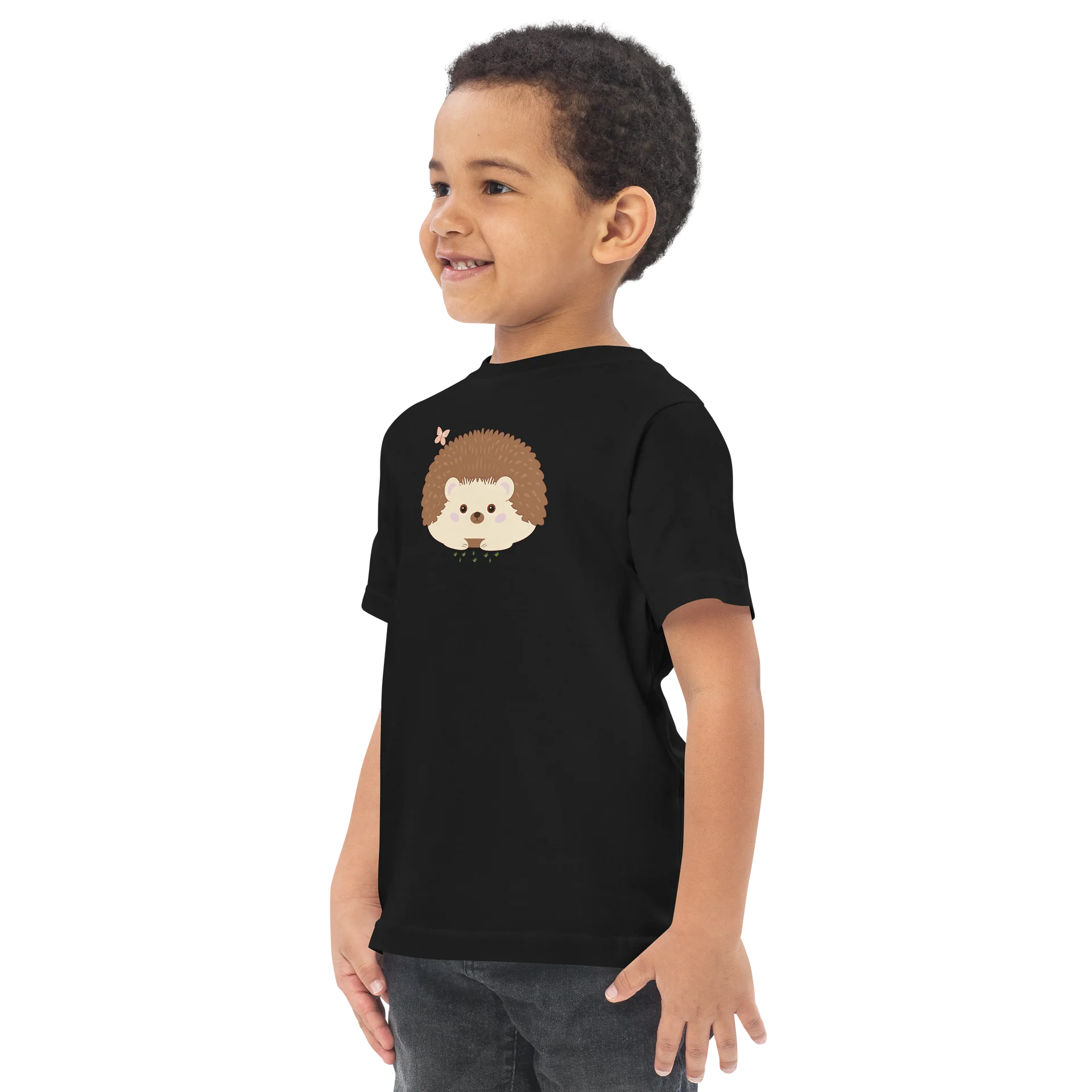Spring Friends Hedgehog Toddler Jersey T-Shirt product image (3)