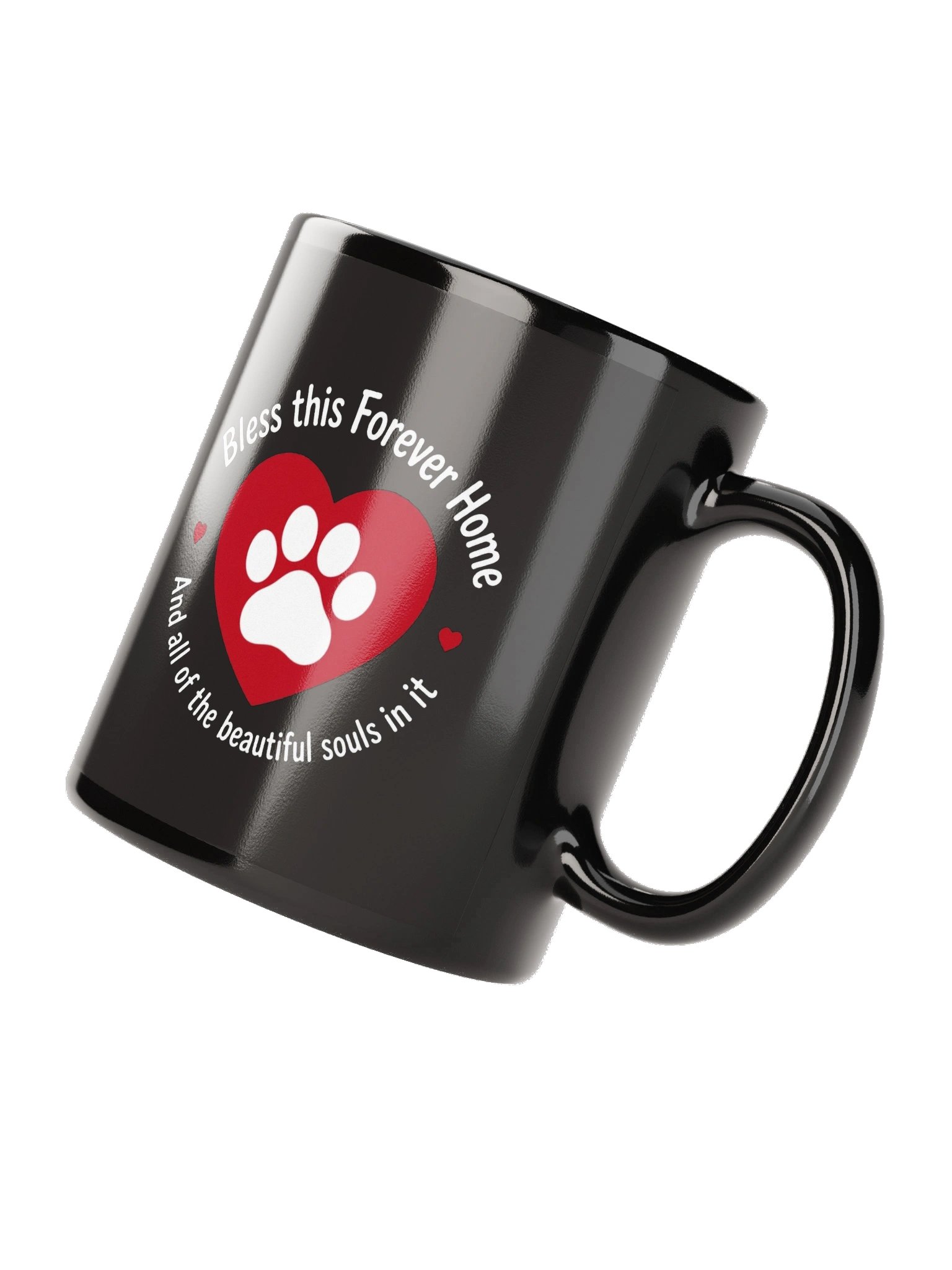 Bless This Forever Home Black Glossy Mug product image (3)