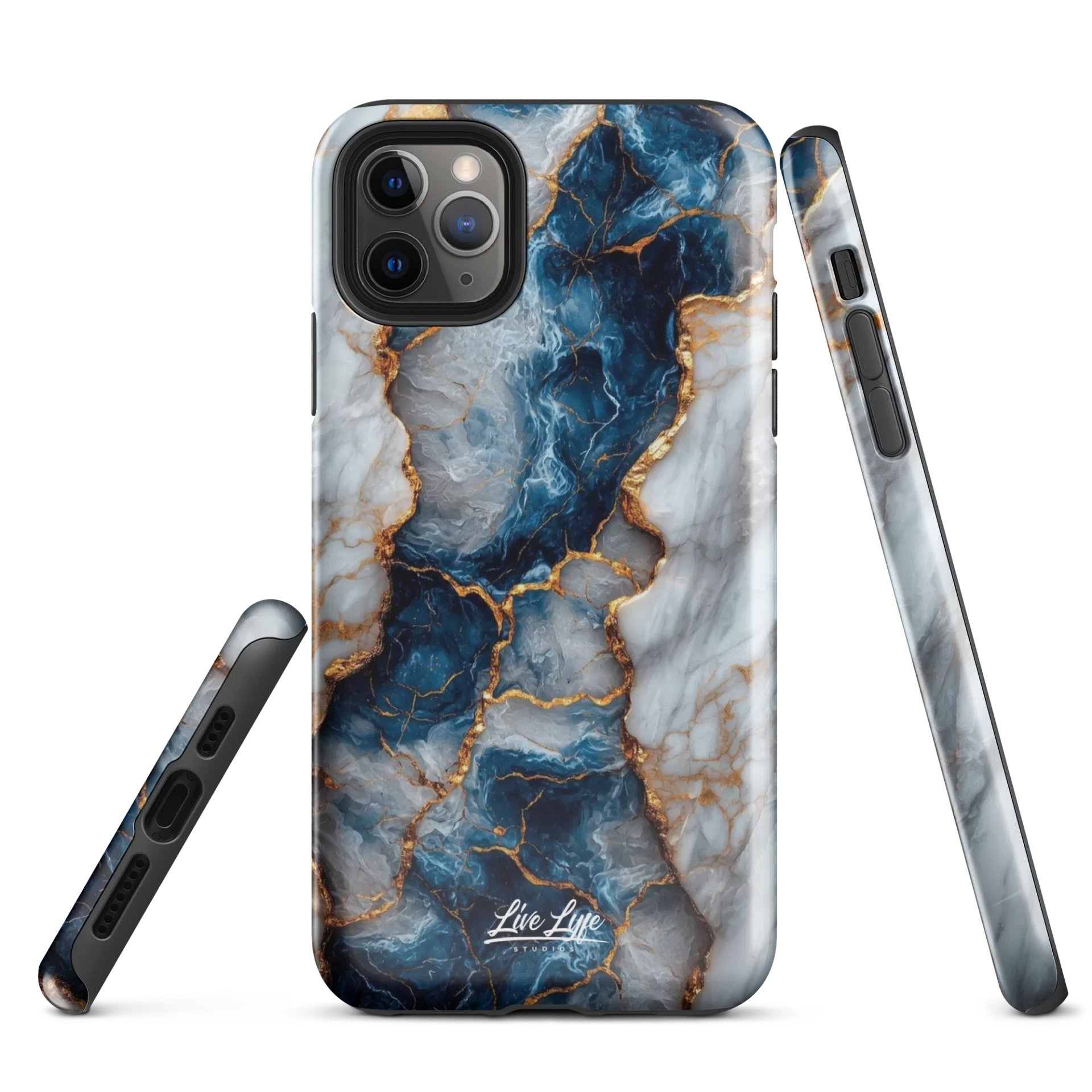 Dark Blue Marble Tough Case for iPhone® product image (1)