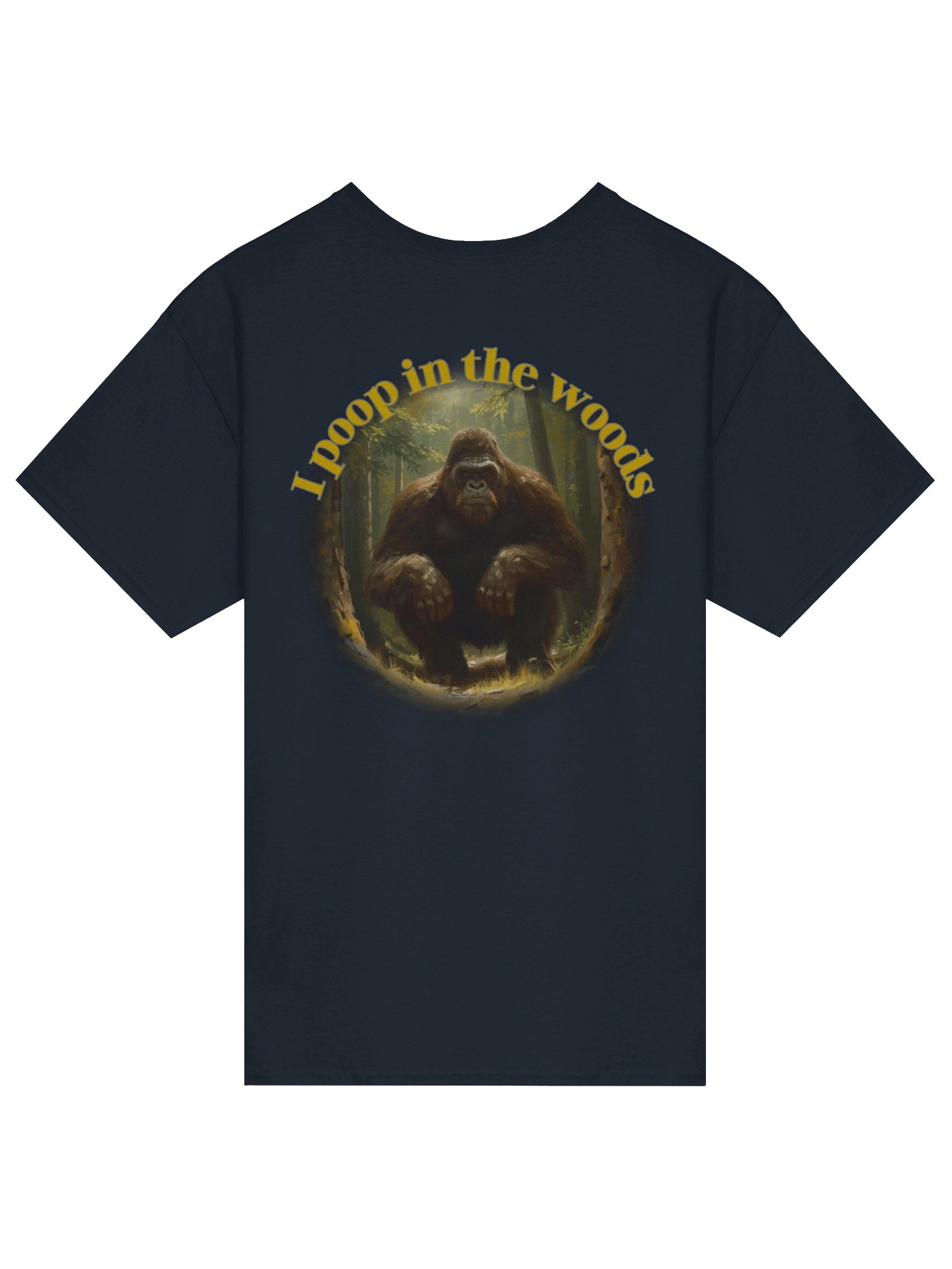 I poop in the woods on back Gildan Heavyweight Tee product image (10)