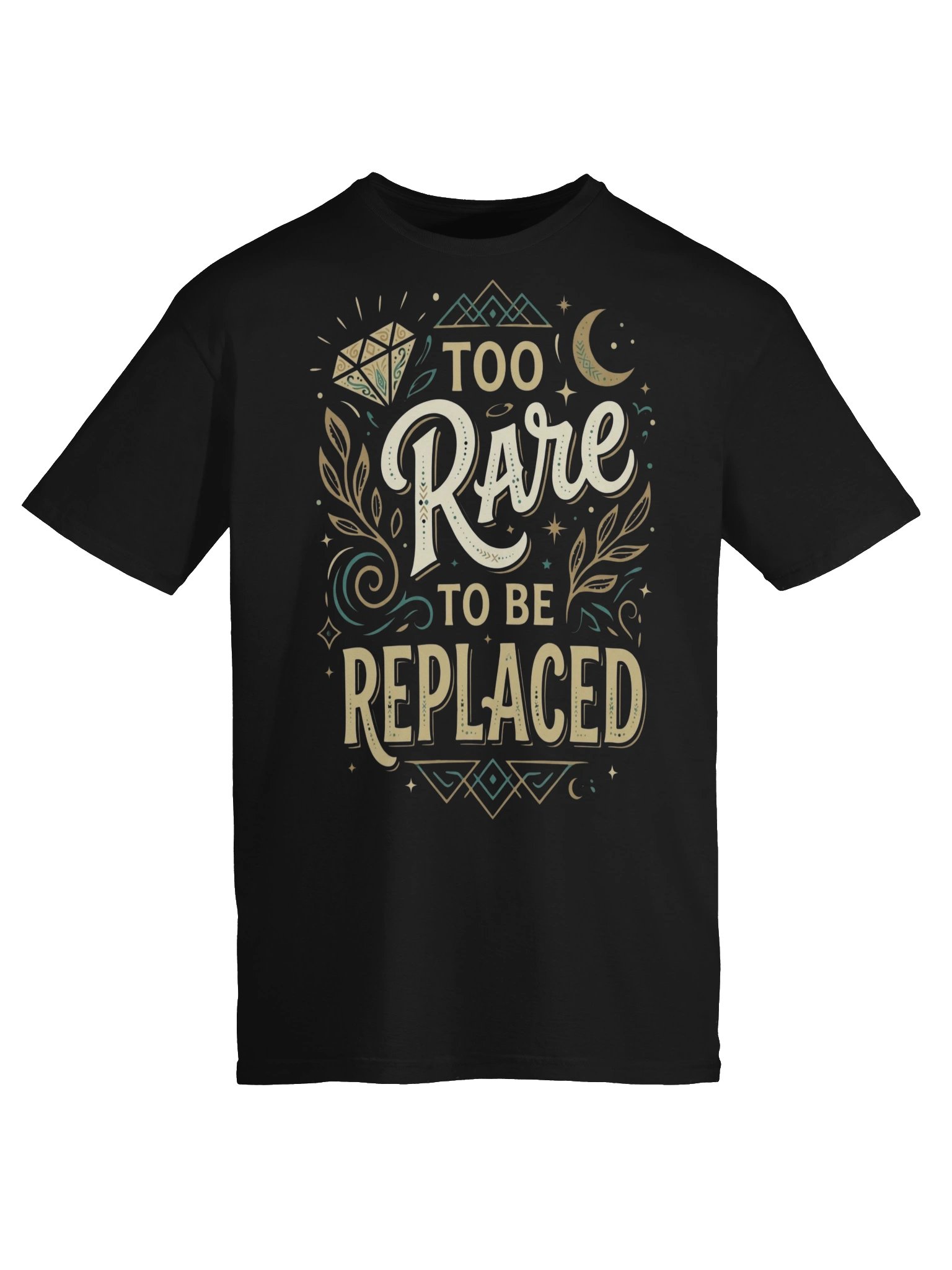 💎 Too Rare to Be Replaced – Unique & Confident Quote Design product image (5)