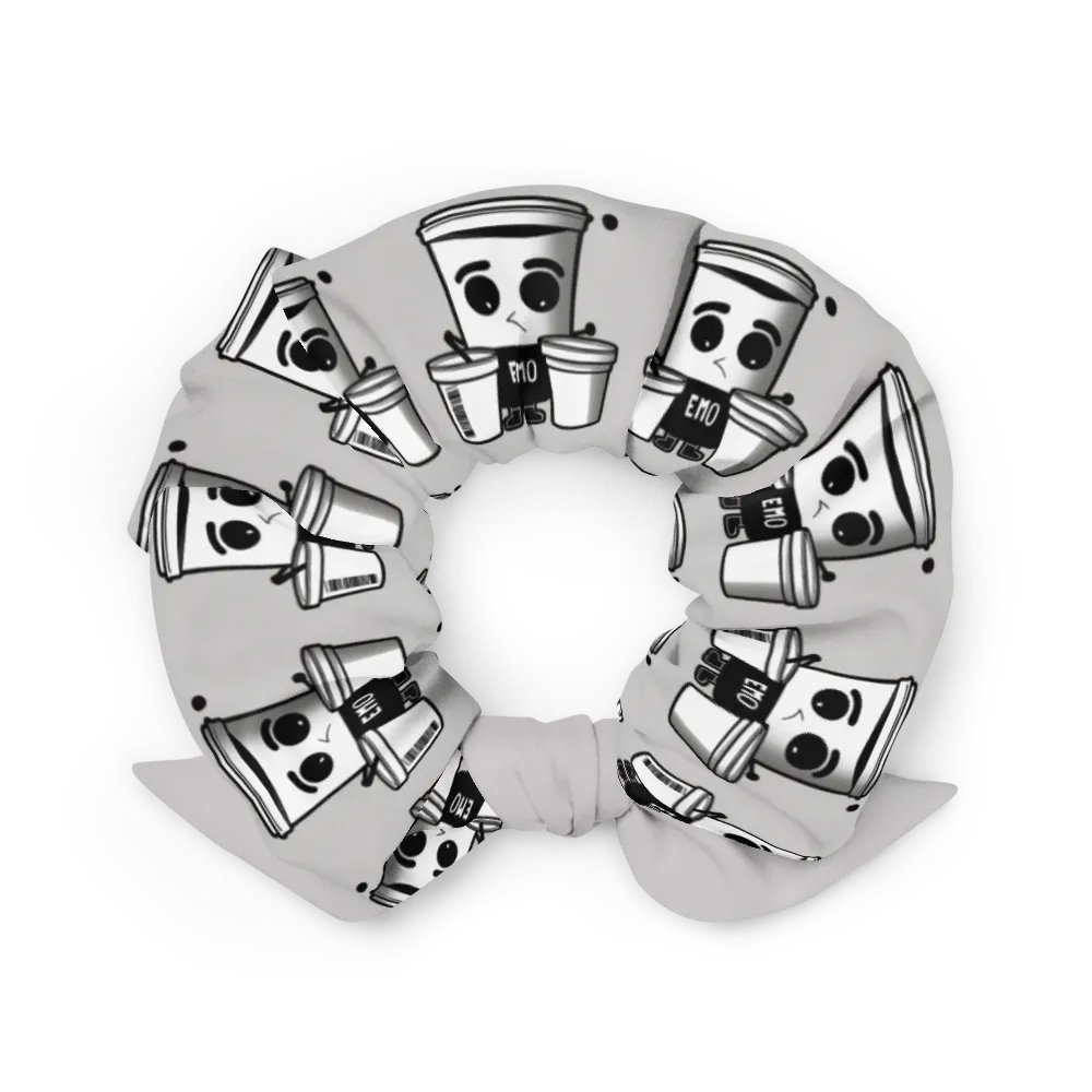 Whimsical Cup Characters All-Over Print Scrunchie product image (2)