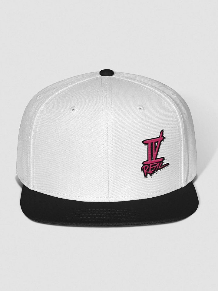 IVREAL White and Black Snap Back Pink Logo product image (1)