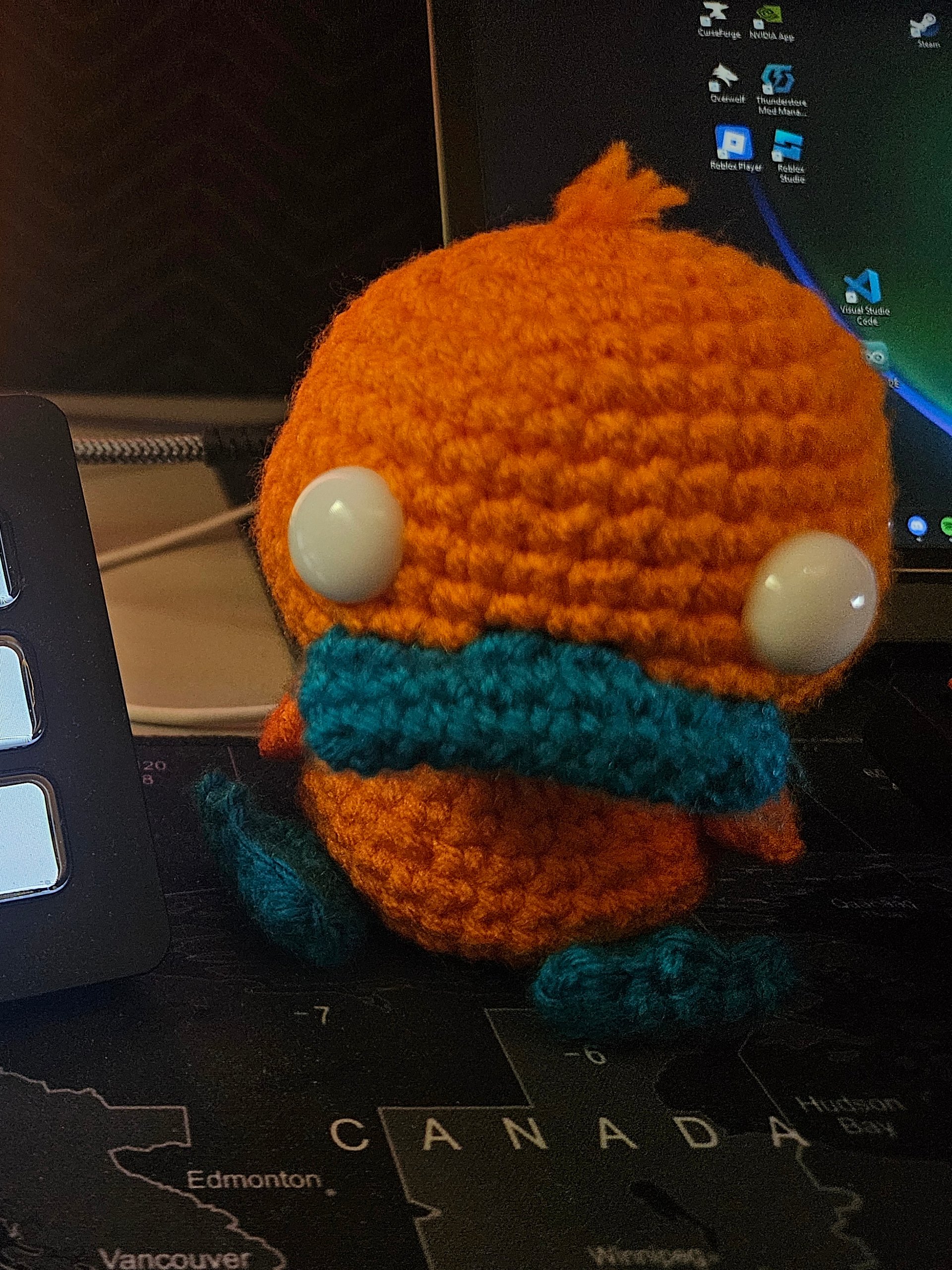 Crochet "TheGingerDuck" Desk-Pal Plushie product image (2)