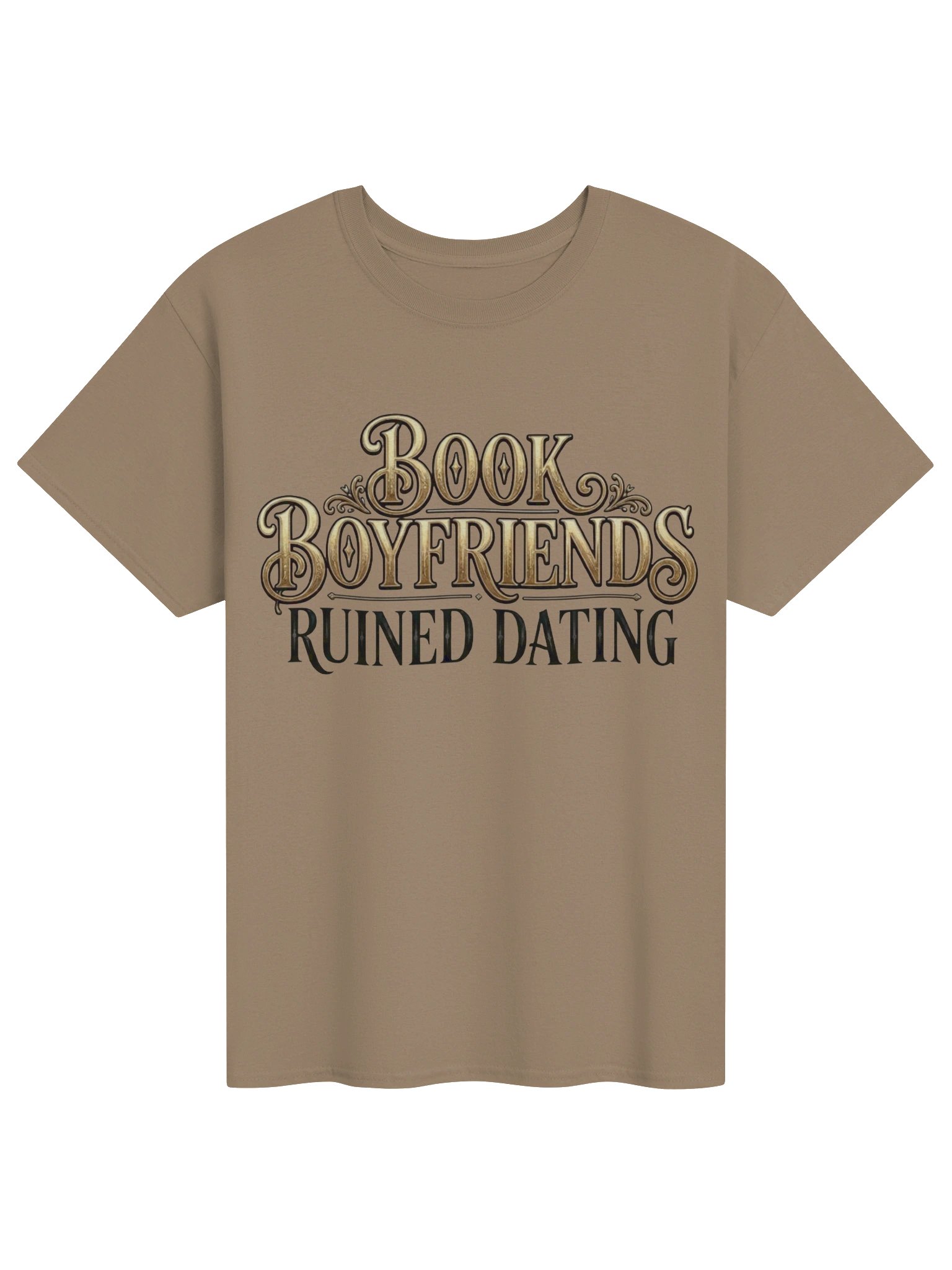 Book Boyfriends Ruined Dating Premium Graphic Tee | Luxury Gothic Edition product image (9)