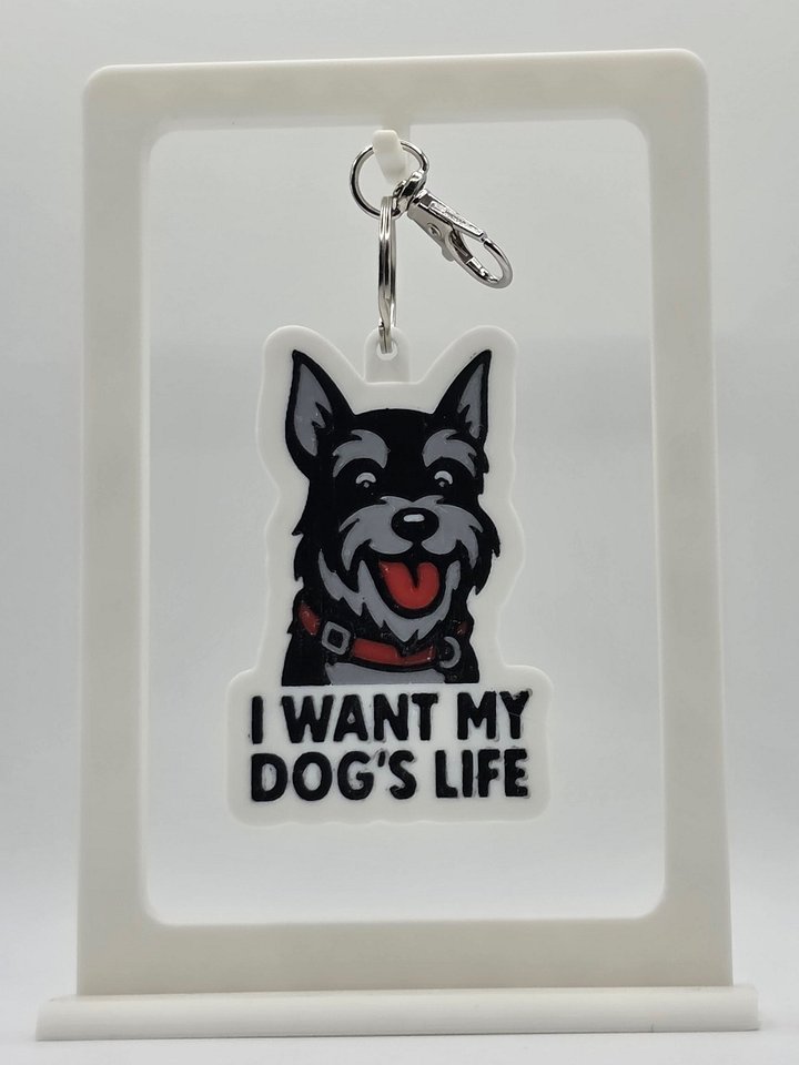 🐾 I Want My Dog’s Life Keychain | Funny Dog Lover Gift product image (1)