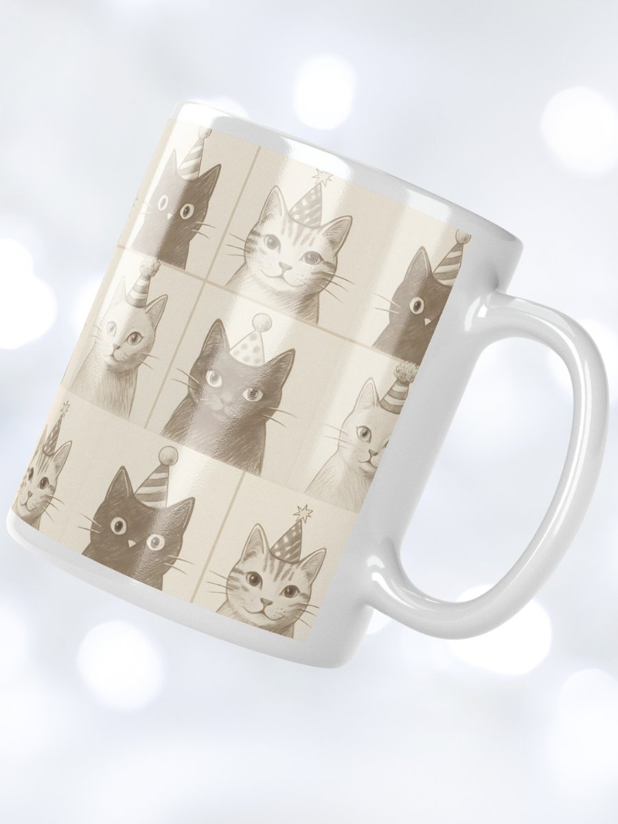 Party Cats White Glossy Mug product image (1)