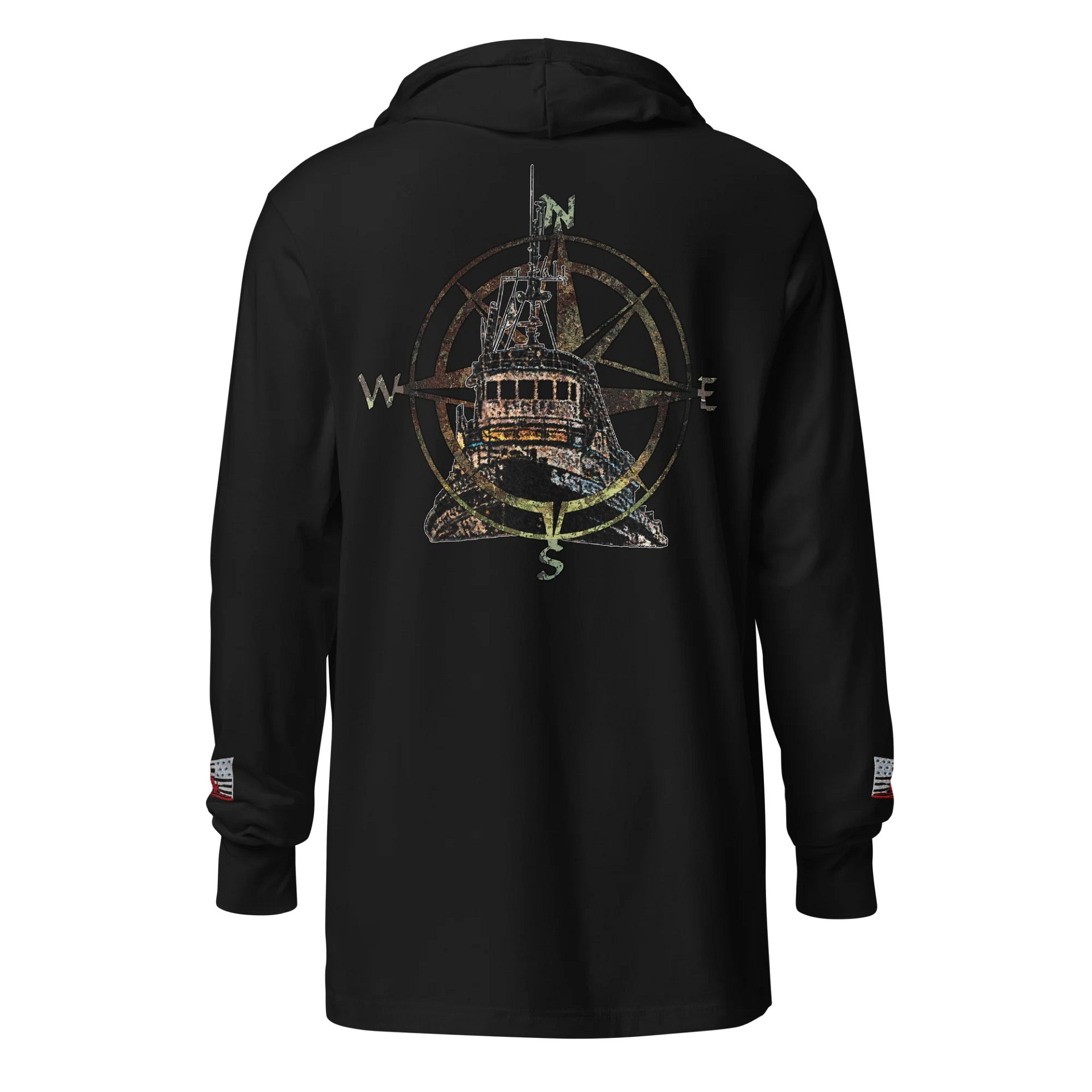 Compass Rose & Pacific Falcon – Maritime Heritage | Twin Anchor Apparel Engine Room Line product image (1)