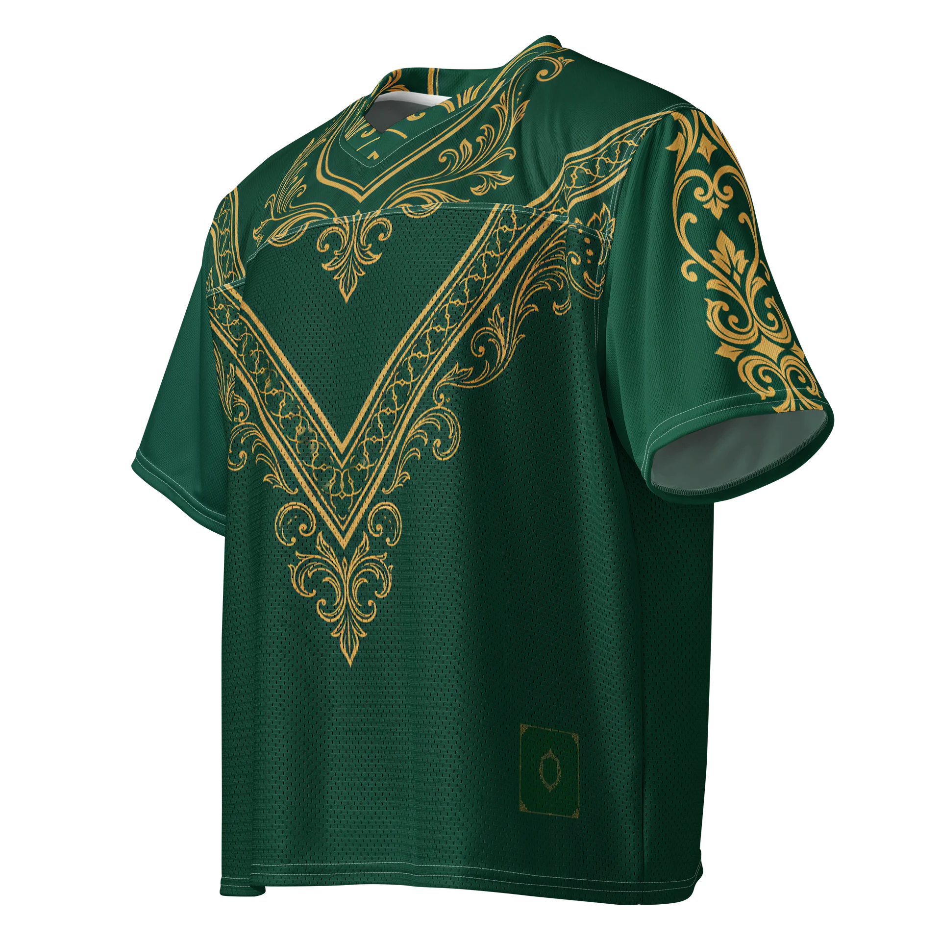 Emerald Green & Gold Soccer Jersey | Royal Heritage Football Shirt | Premium World Cup 2026 Jersey product image (3)