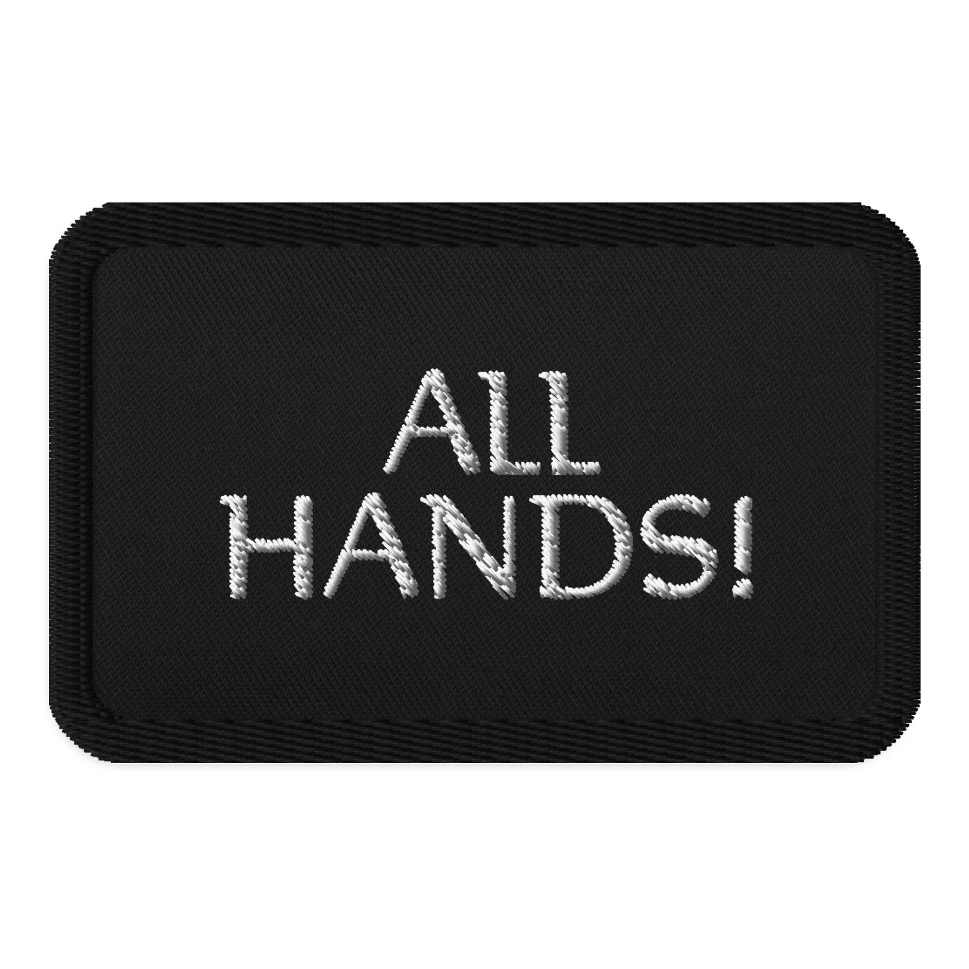 Embroidered Patch (All Hands!) product image (1)