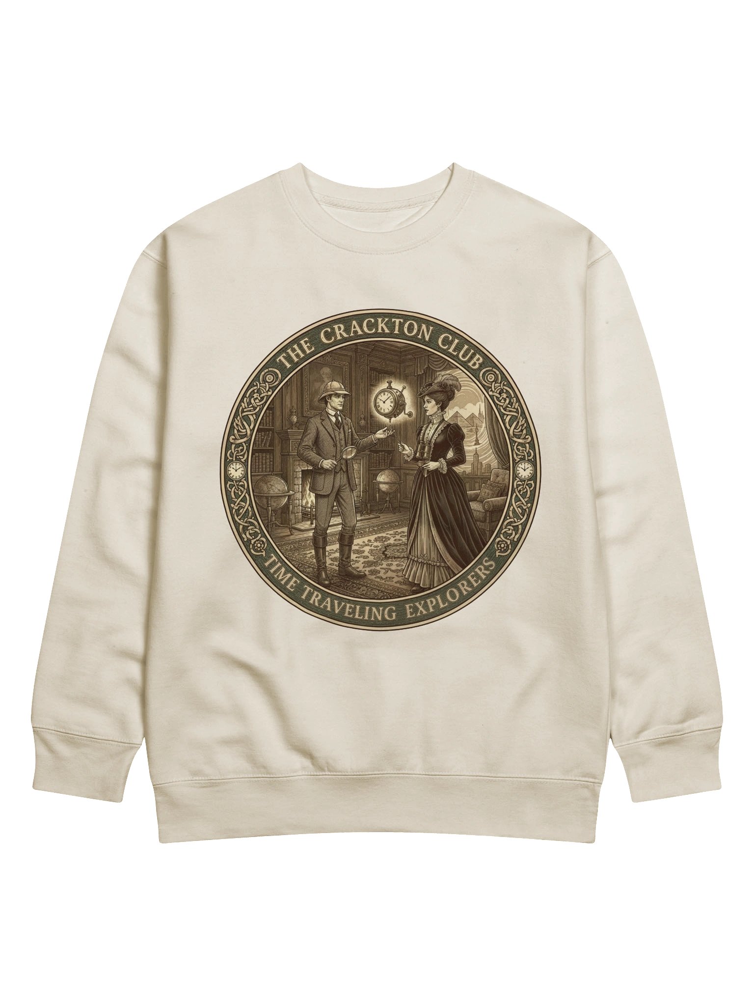 “The Crackton Club – Time Traveling Explorers” – Sweatshirt product image (57)