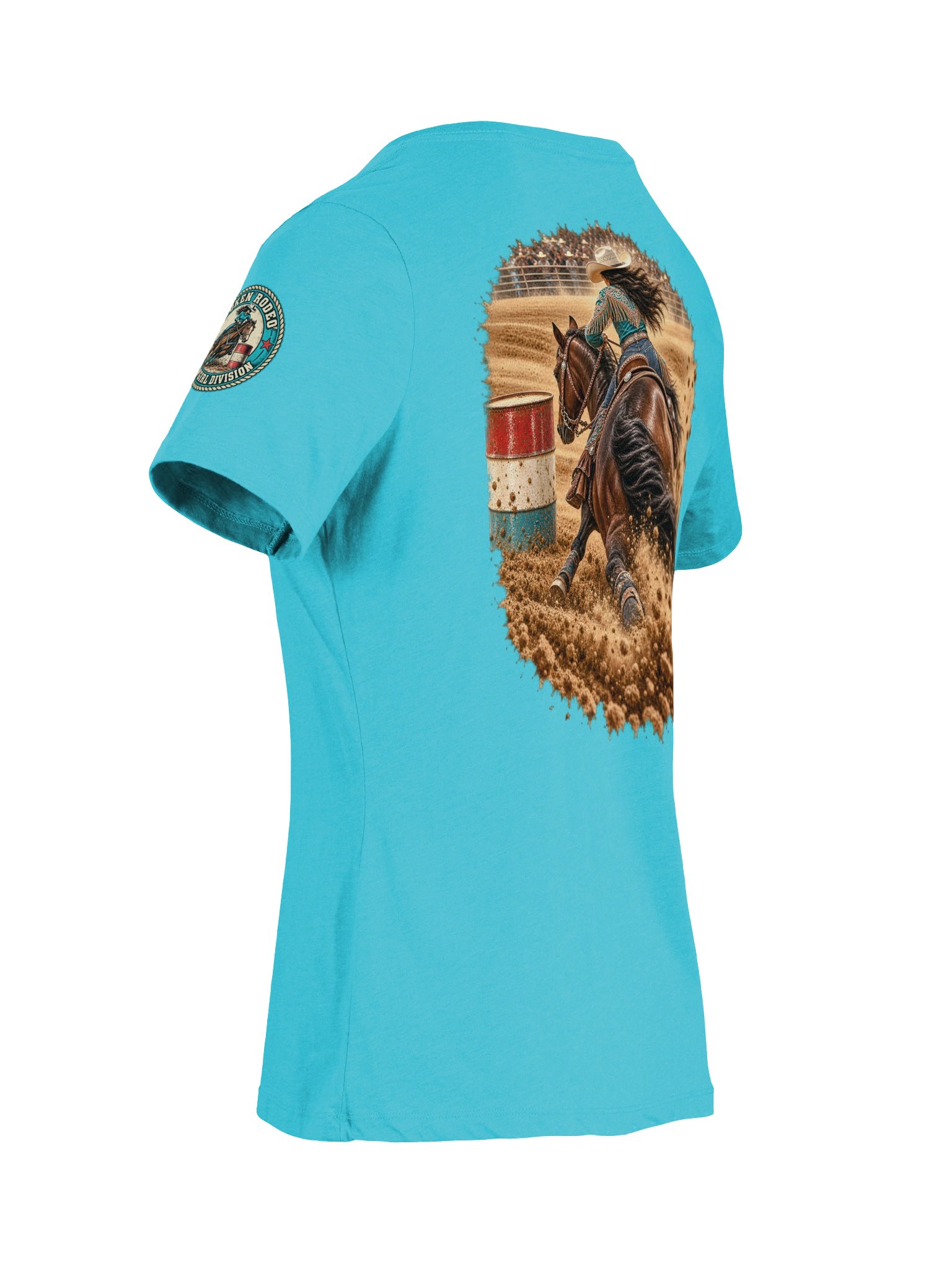 Turn & Burn Barrel Racing V-Neck T-Shirt | BROKEN RODEO™ product image (70)
