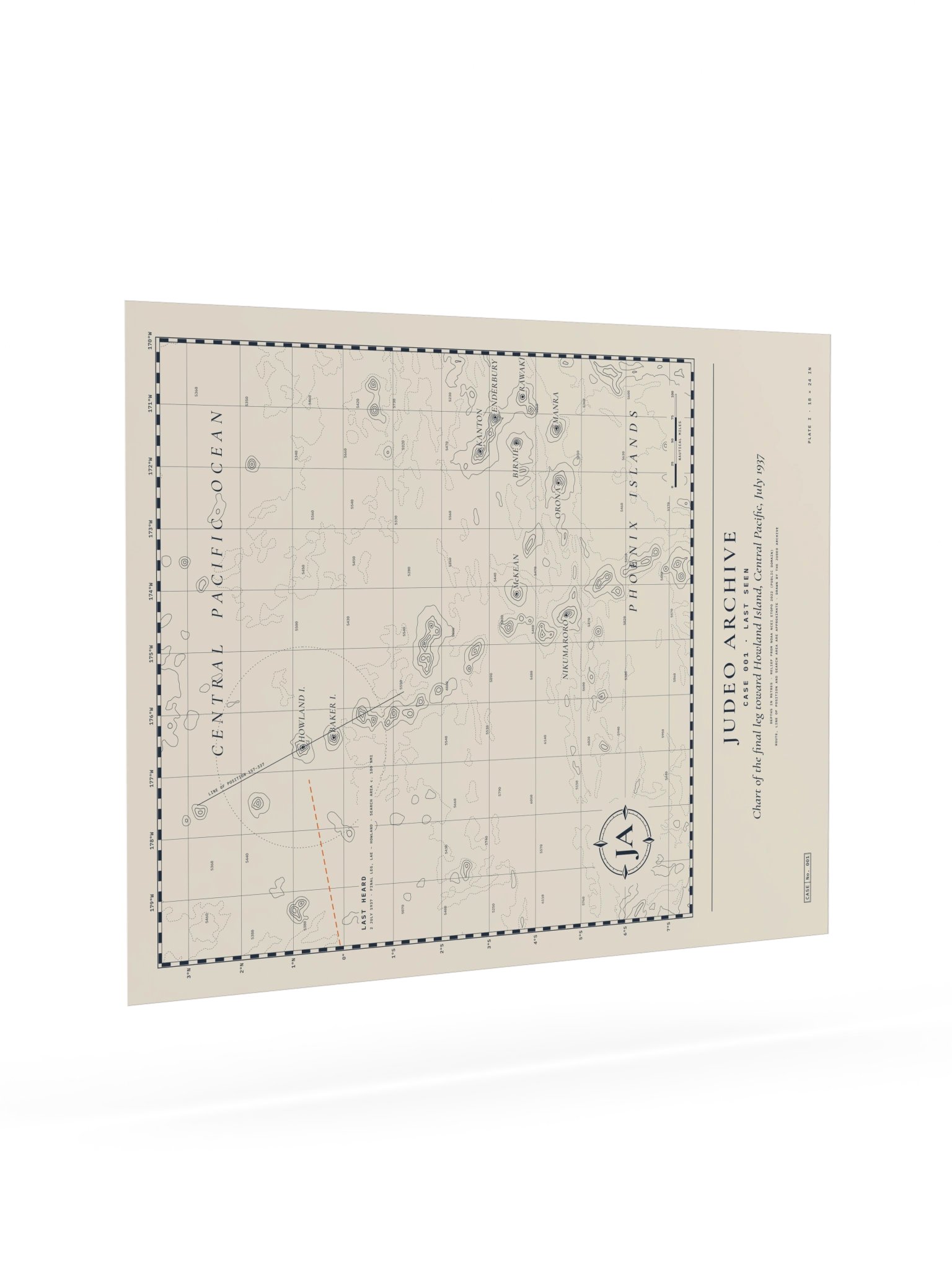 Chart Print, Plate I (Case 001 · 18 × 24 in) product image (7)