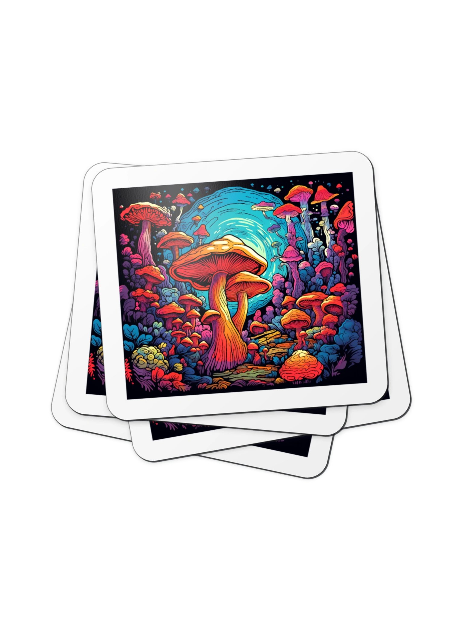 Psychedelic Mushroom Forest Magnet product image (6)