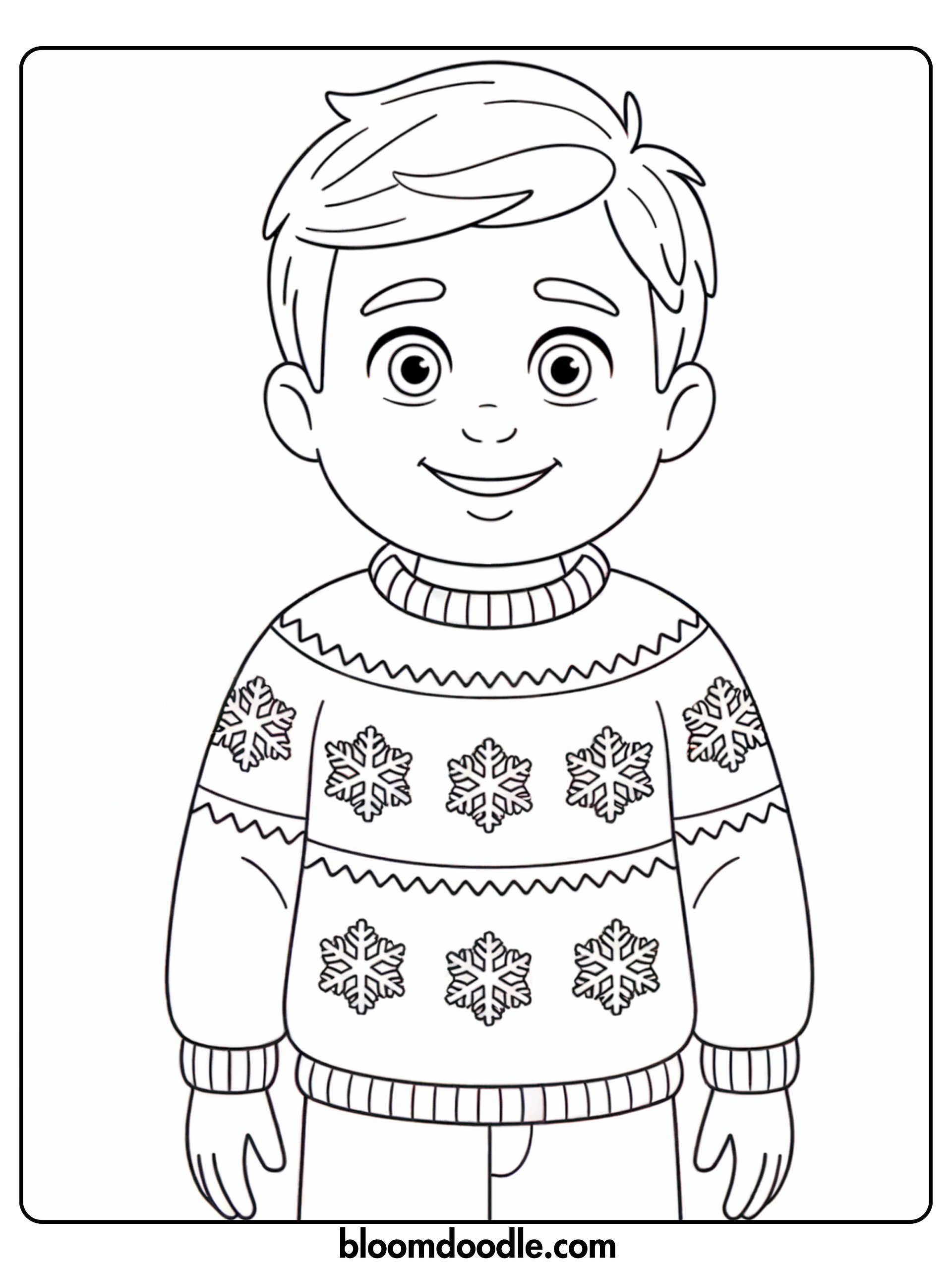 Winter Outfit Coloring Pages | 20+ Cozy Fashion Designs | Black & White + Colored Reference Pack product image (2)